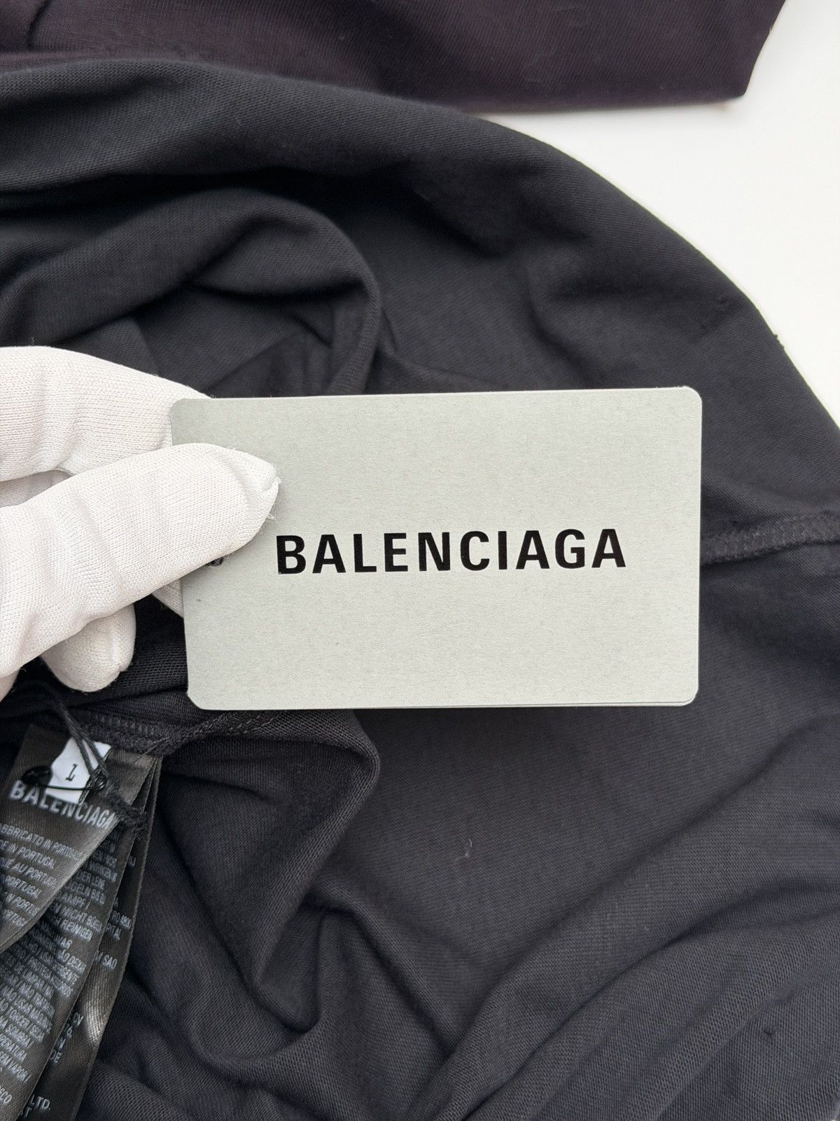 Balenciaga Balenciaga Piercings Collar Oversized Tee Shirt Black Size US M / EU 48-50 / 2 - 11 Thumbnail