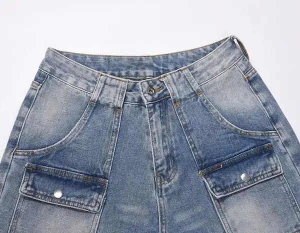 VIBE High street washed distressed casual bootcut jeans Size US 32 / EU 48 - 7 Thumbnail