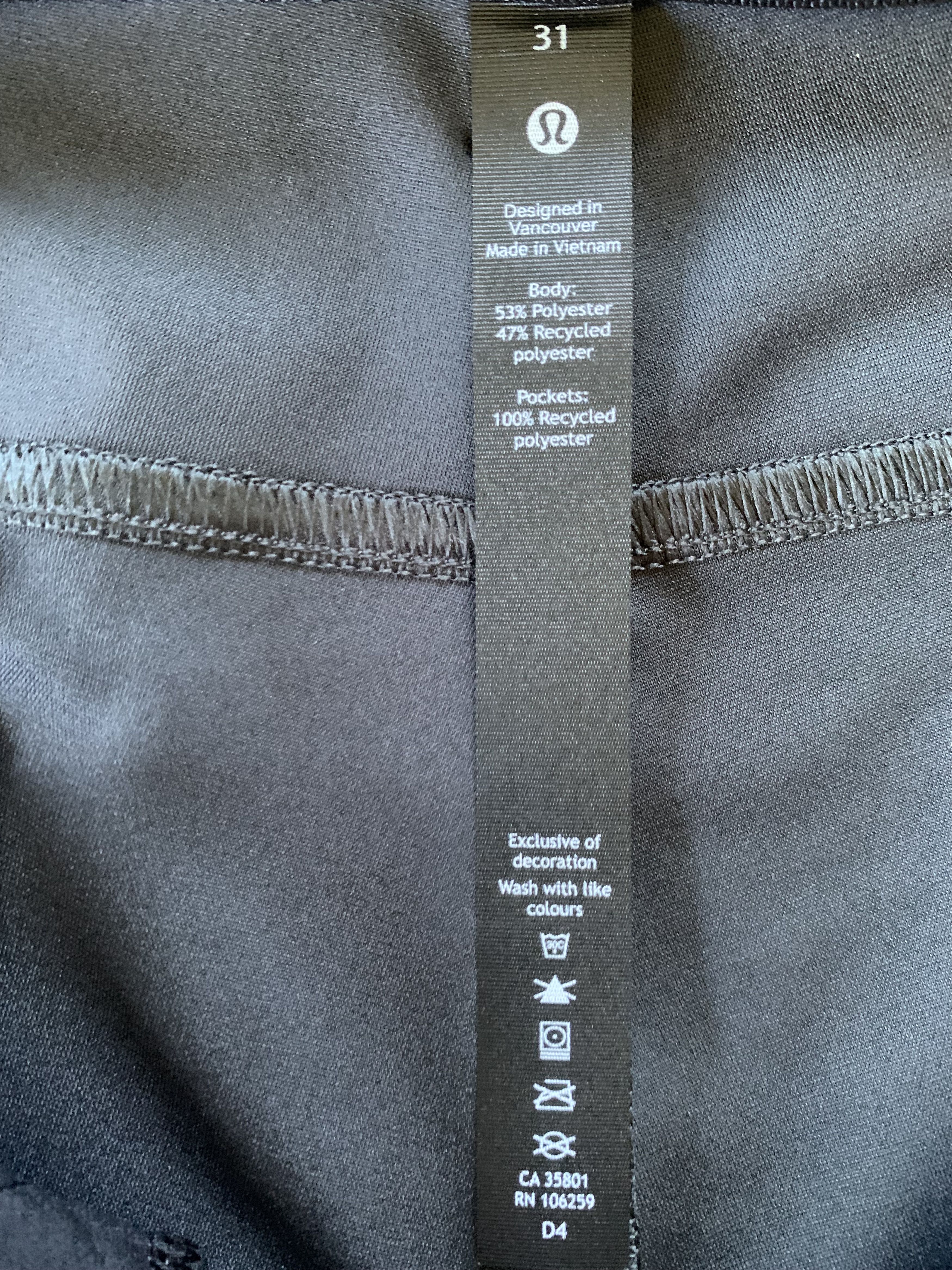 Lululemon Lululemon Mens Stretch Breathable Grey Pants Size US 31 - 7 Thumbnail