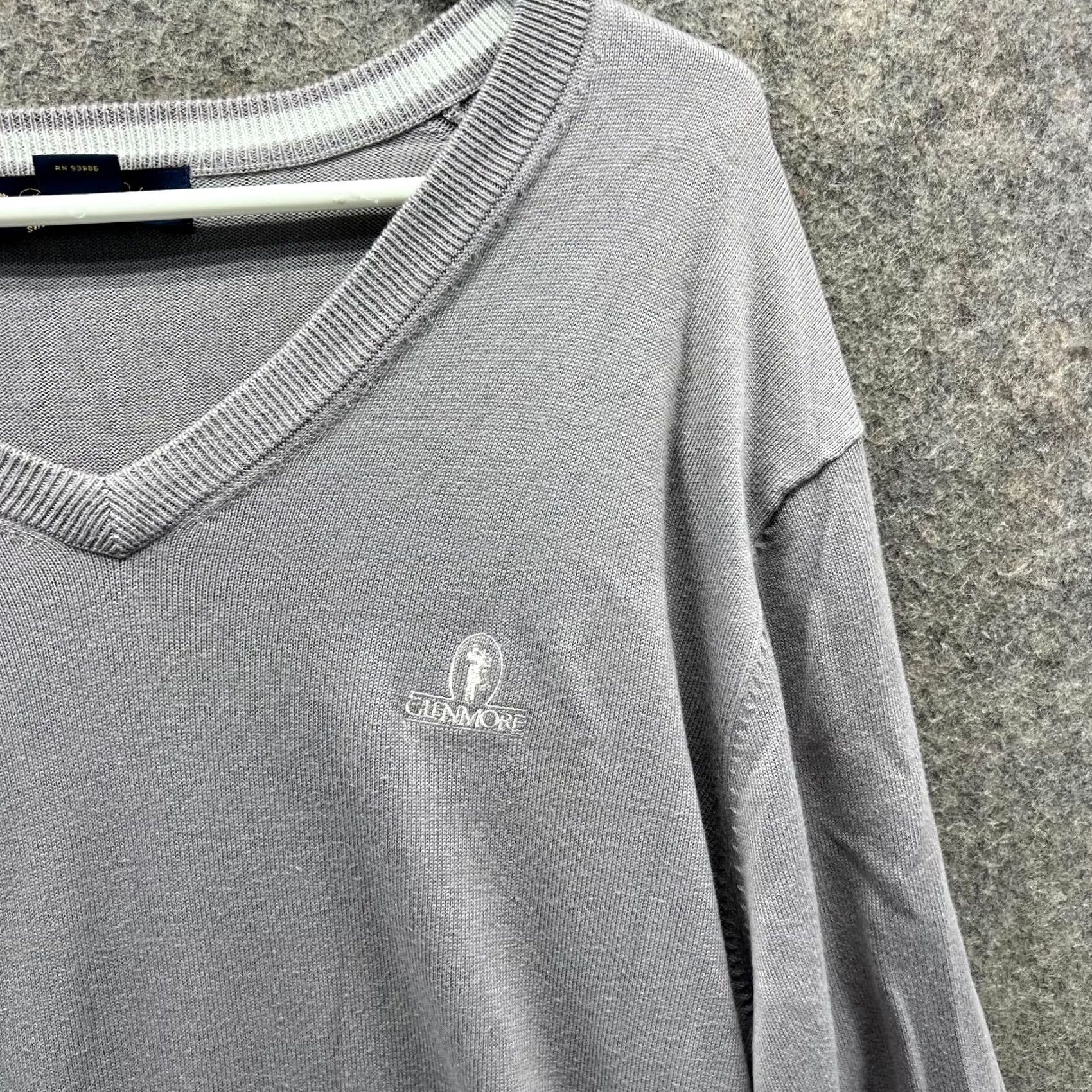 Brooks Brothers VINTAGE Brooks Brothers Sweater Mens XL Gray Supima Cotton Pullover Glenmore Golf Club Limited Cardigan? Size US XL / EU 56 / 4 - 7 Thumbnail