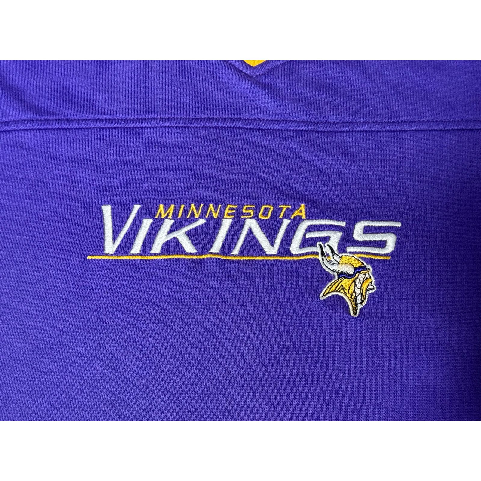 NFL × Vintage Vintage Minnesota Vikings V-Neck Long Sleeve Shirt 2XL 26x31 Size US XXL / EU 58 / 5 - 4 Thumbnail
