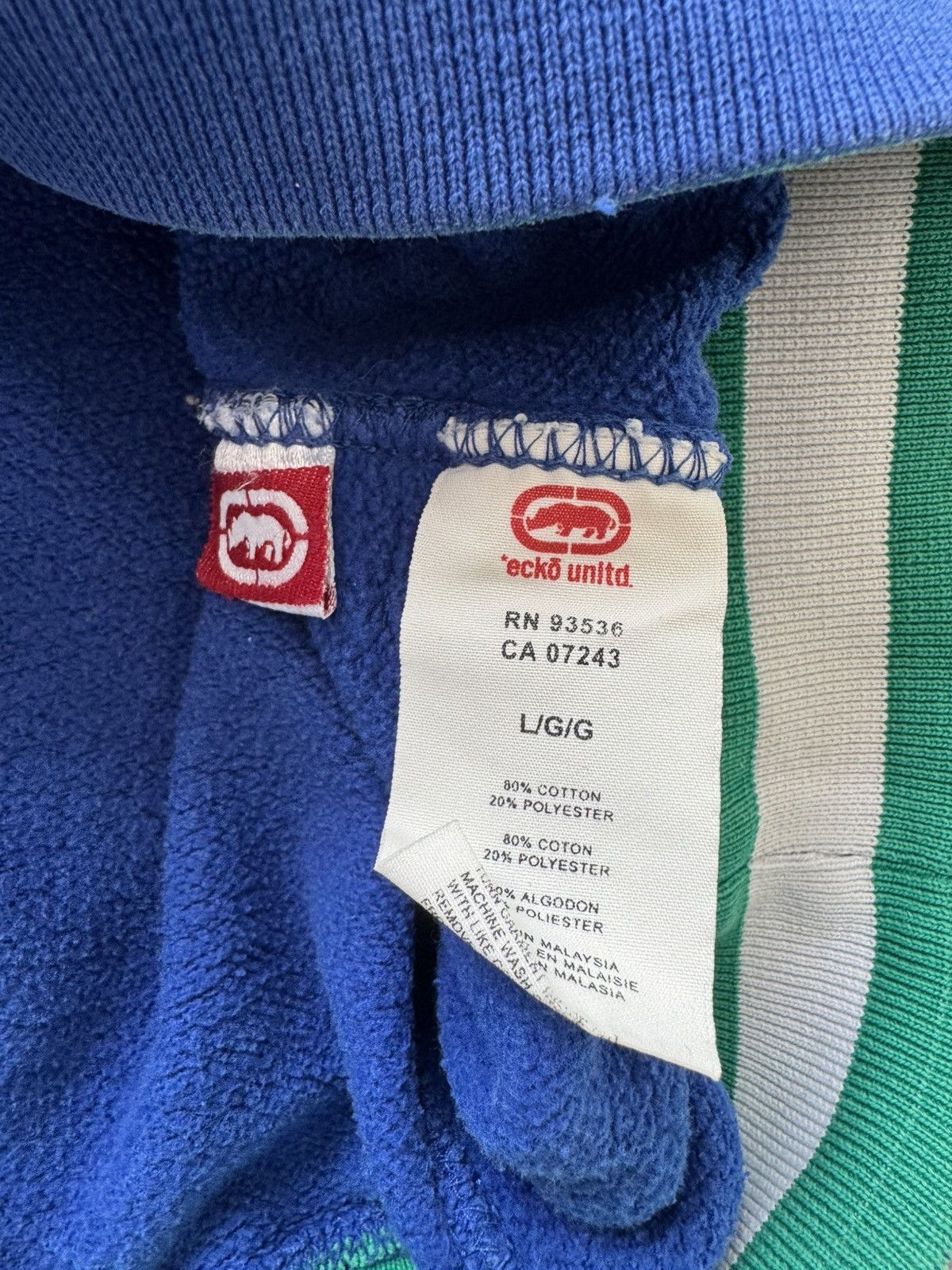 Ecko Unltd. Vintage Ecko UNLTD Baggy Blue Hoodie size L Size US L / EU 52-54 / 3 - 9 Thumbnail