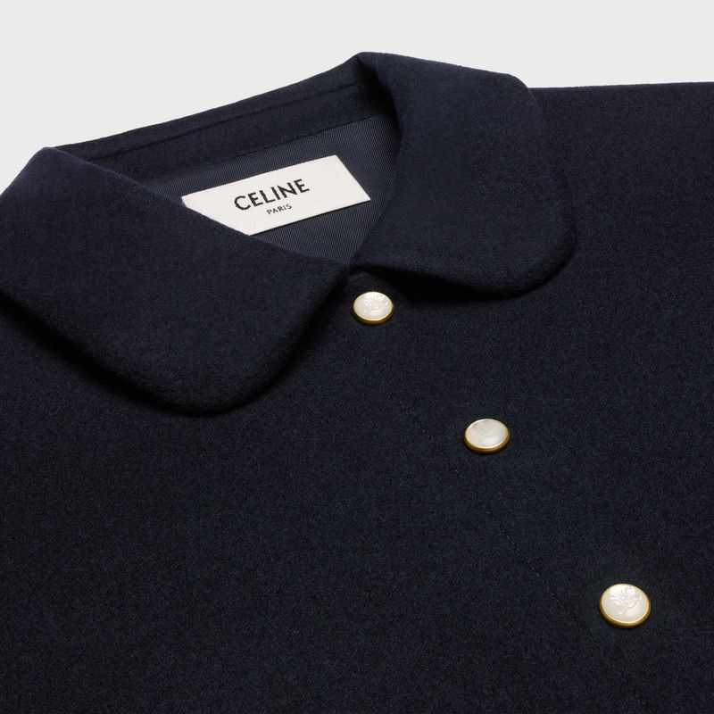 Celine o1bcso1str0126 2B76A561F Claudine Collar Shirt in Navy Size S / US 4 / IT 40 - 3 Thumbnail