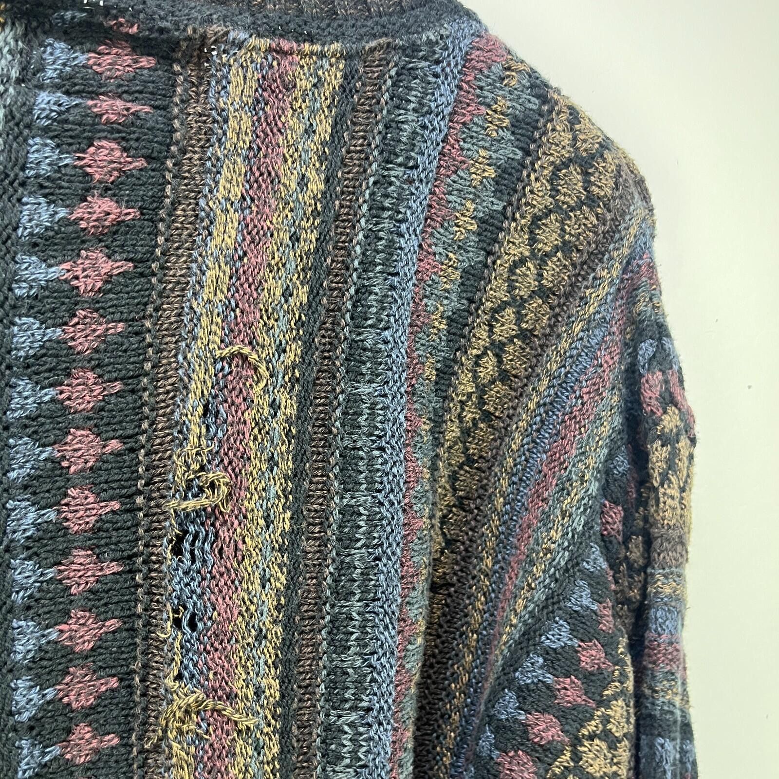 Bachrach Vintage 90s Bachrach Coogi Style 3D Knit Sweater Large Size US L / EU 52-54 / 3 - 11 Thumbnail