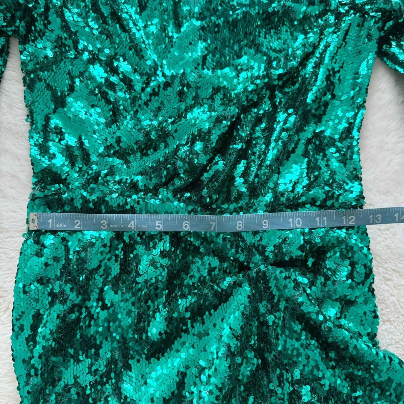 NWT!!! PINKO women sequins green dress size S Retail 448$