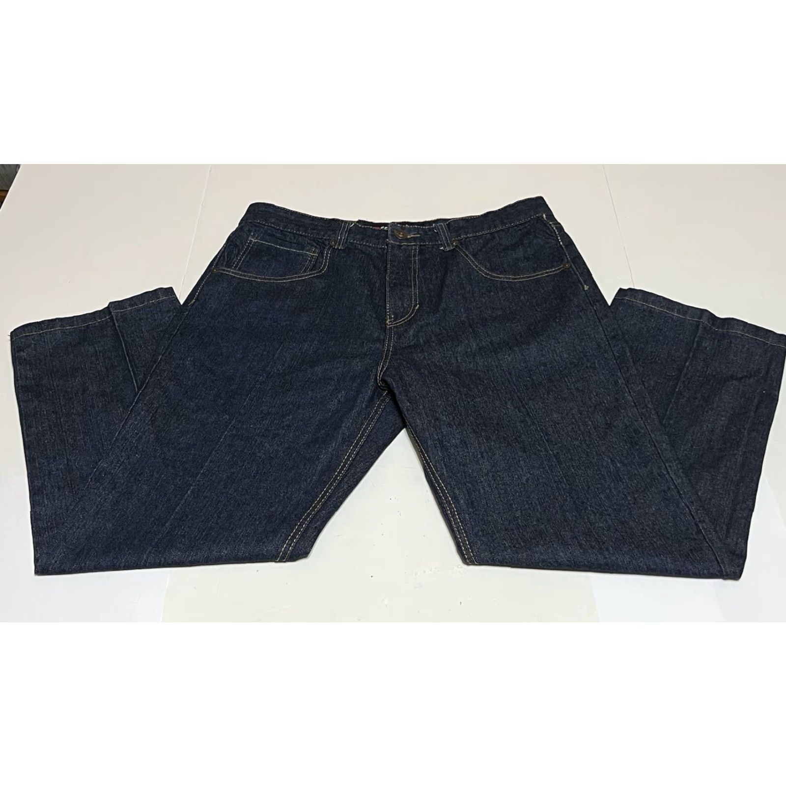 Southpole VINTAGE Southpole Jeans Mens 36x28 90s Hip Hop Y2K Dark Wash Denim Relaxed Straight Size US 36 / EU 52 - 2 Thumbnail