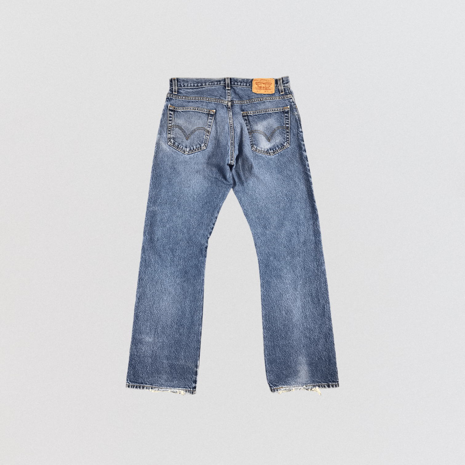 Levi's × Vintage Vintage Blue Wash Levis 517 Flare Jeans-JM1825 Size US 34 / EU 50 - 2 Thumbnail