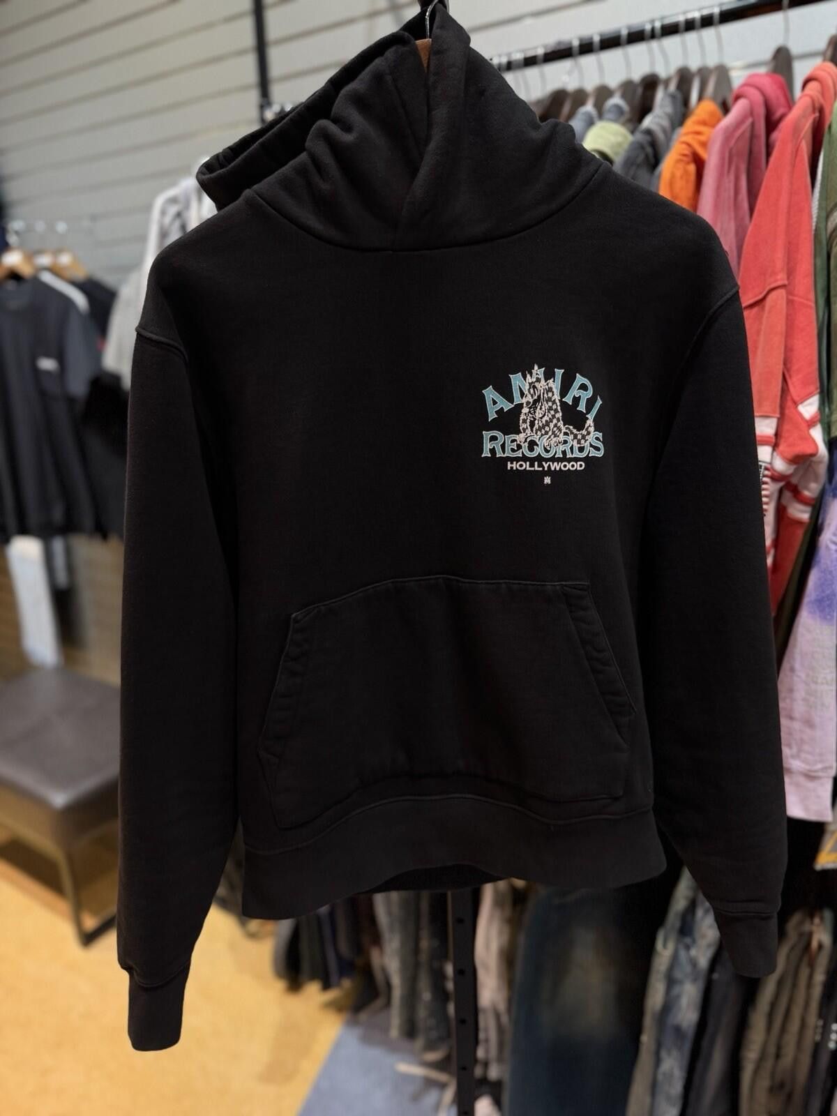 Amiri Amiri Men's Black Blue Logo Pullover Hoodie Sweater Medium Size US M / EU 48-50 / 2 - 4 Thumbnail
