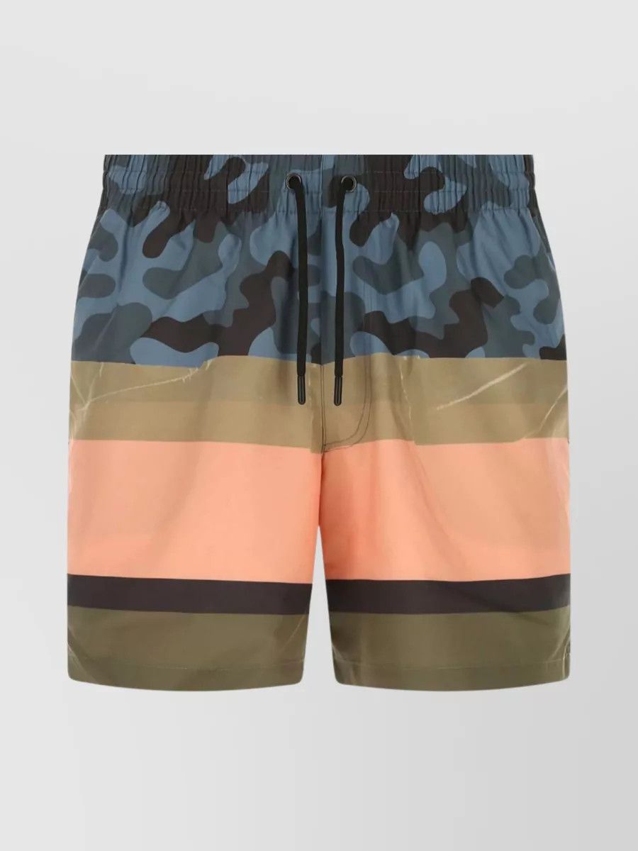 Dries Van Noten DRIES VAN NOTEN PRINTED CAMO NYLON BERMUDA SHORTS Size US 34 / EU 50 - 1 Thumbnail