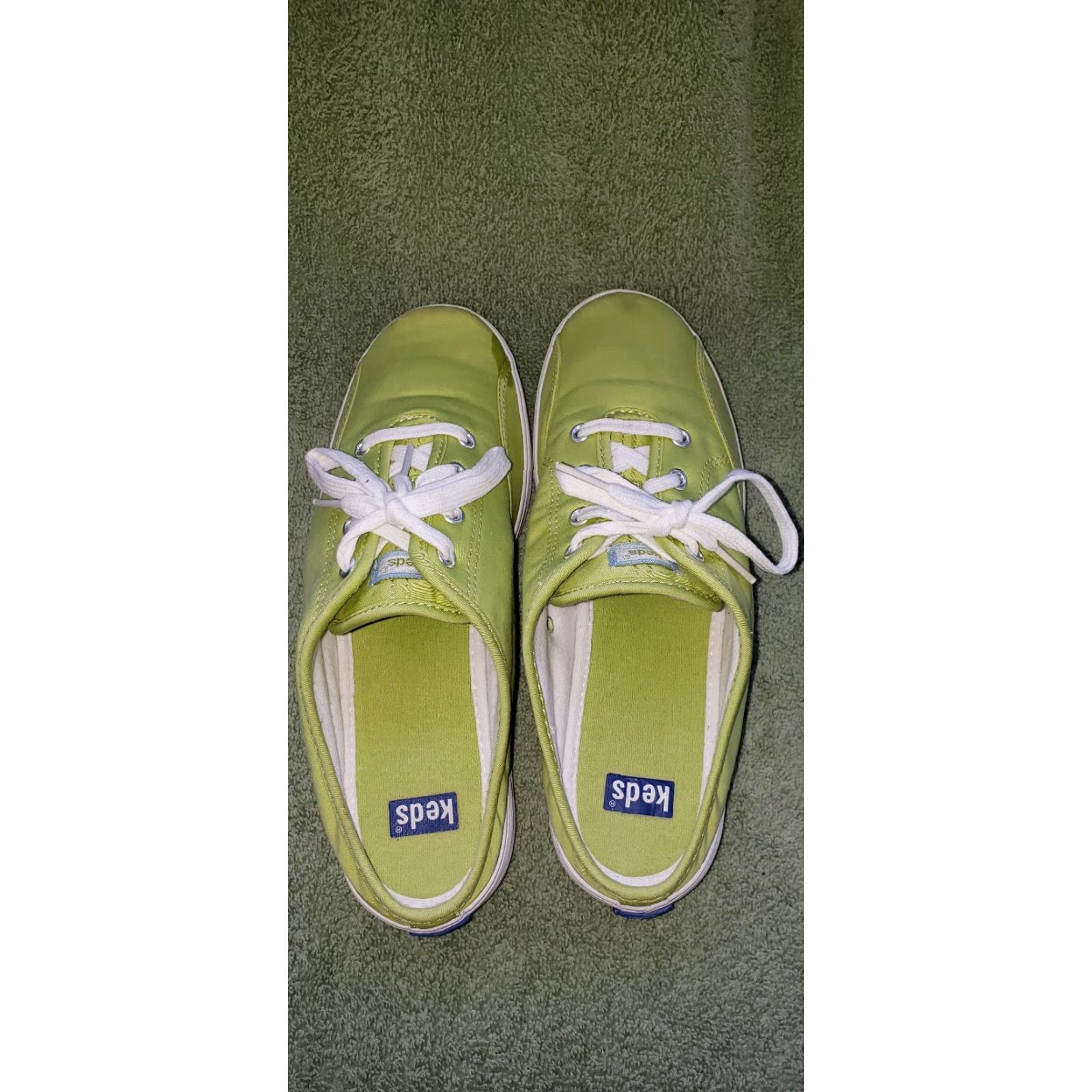 Keds Keds Women's Slide Sneakers US 6.5M Neon Green Open Heel Design Laces Casual Size US 5 / IT 35 - 5 Thumbnail