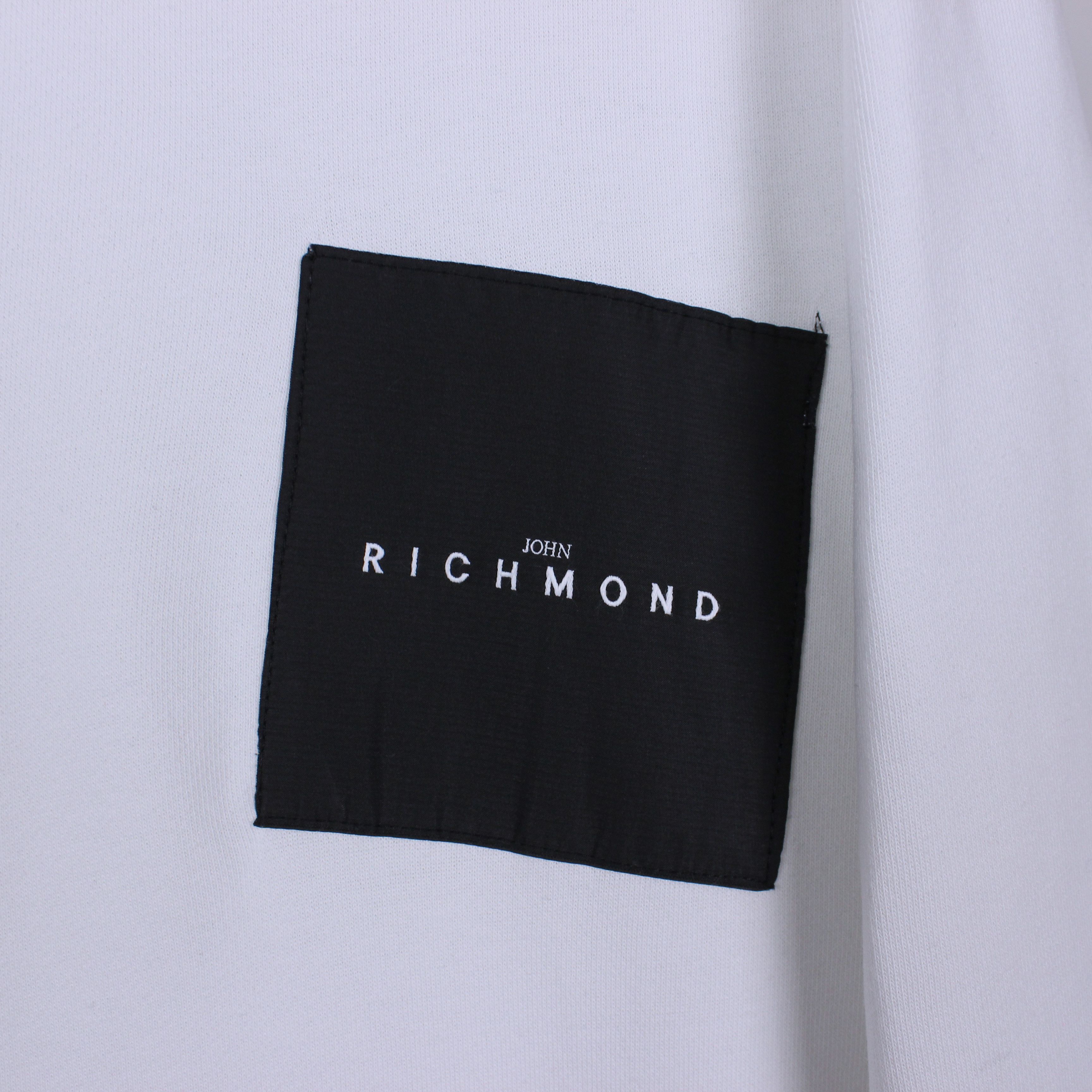 John Richmond John Richmond sweatshirt men cotton big logo L XL white Size US XL / EU 56 / 4 - 2 Thumbnail