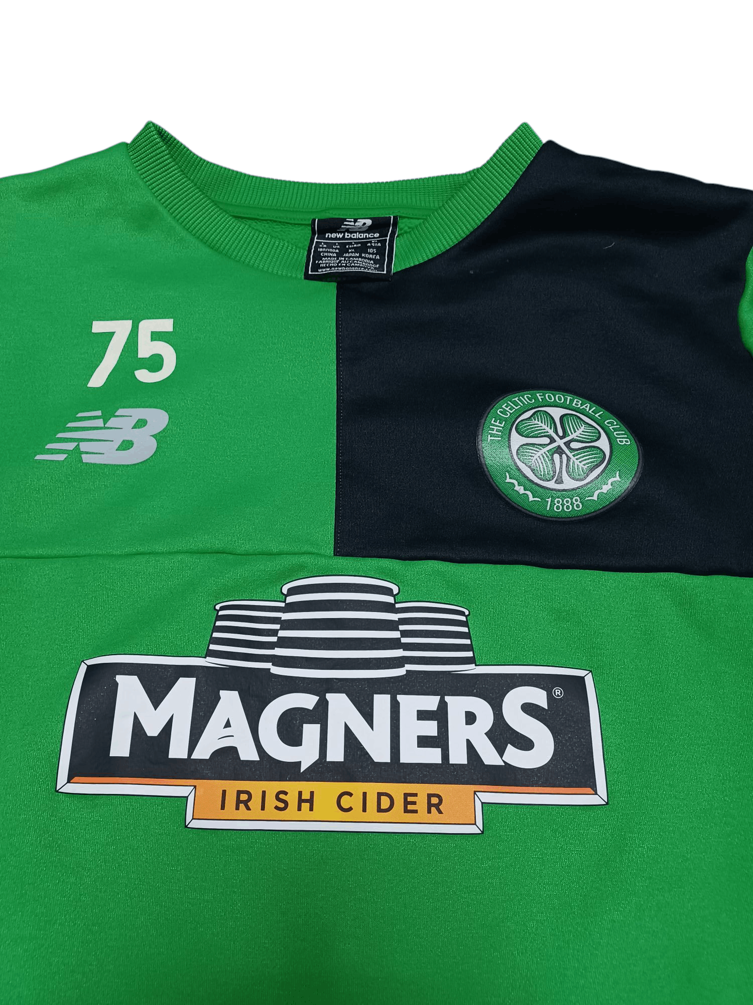 New Balance CELTIC GLASGOW NEW BALANCE TRAINING SOCCER SWEATSHIRT Size US L / EU 52-54 / 3 - 2 Thumbnail