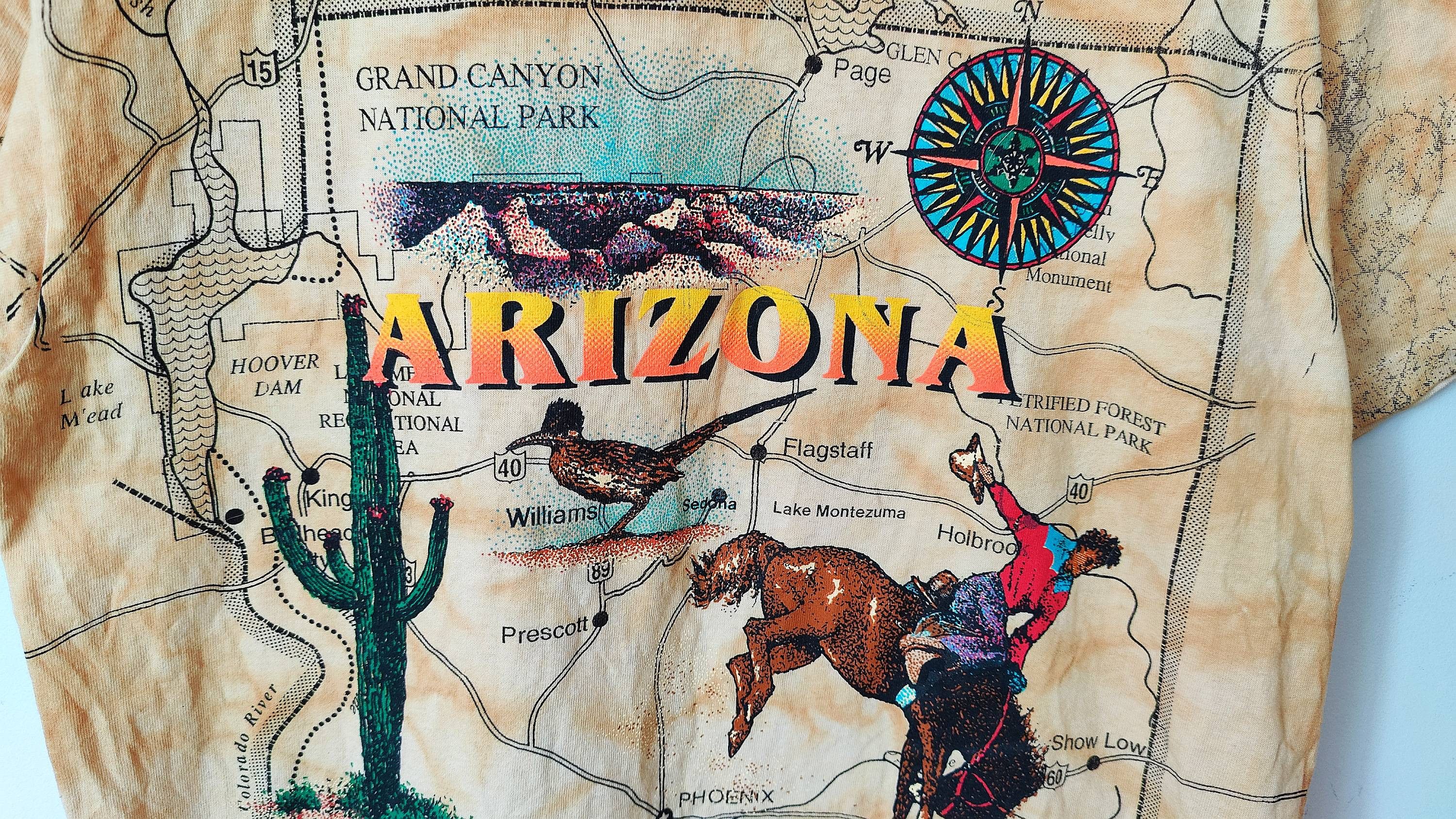 Other Arizona 1994 Sneaky Tees Full Print AOP Vintage tshirt Size US M / EU 48-50 / 2 - 4 Thumbnail