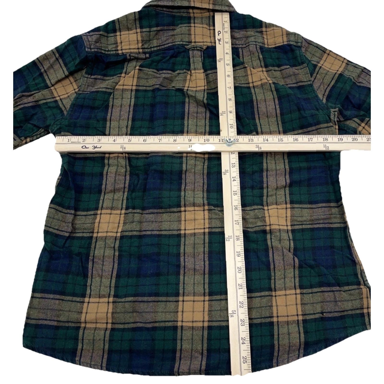 Eddie Bauer Eddie Bauer Button-Up Shirt Men M Green Plaid Flannel Casual Slimming All Seasons Reg Long Sleeve Cap/Collar-Down Size US M / EU 48-50 / 2 - 5 Thumbnail