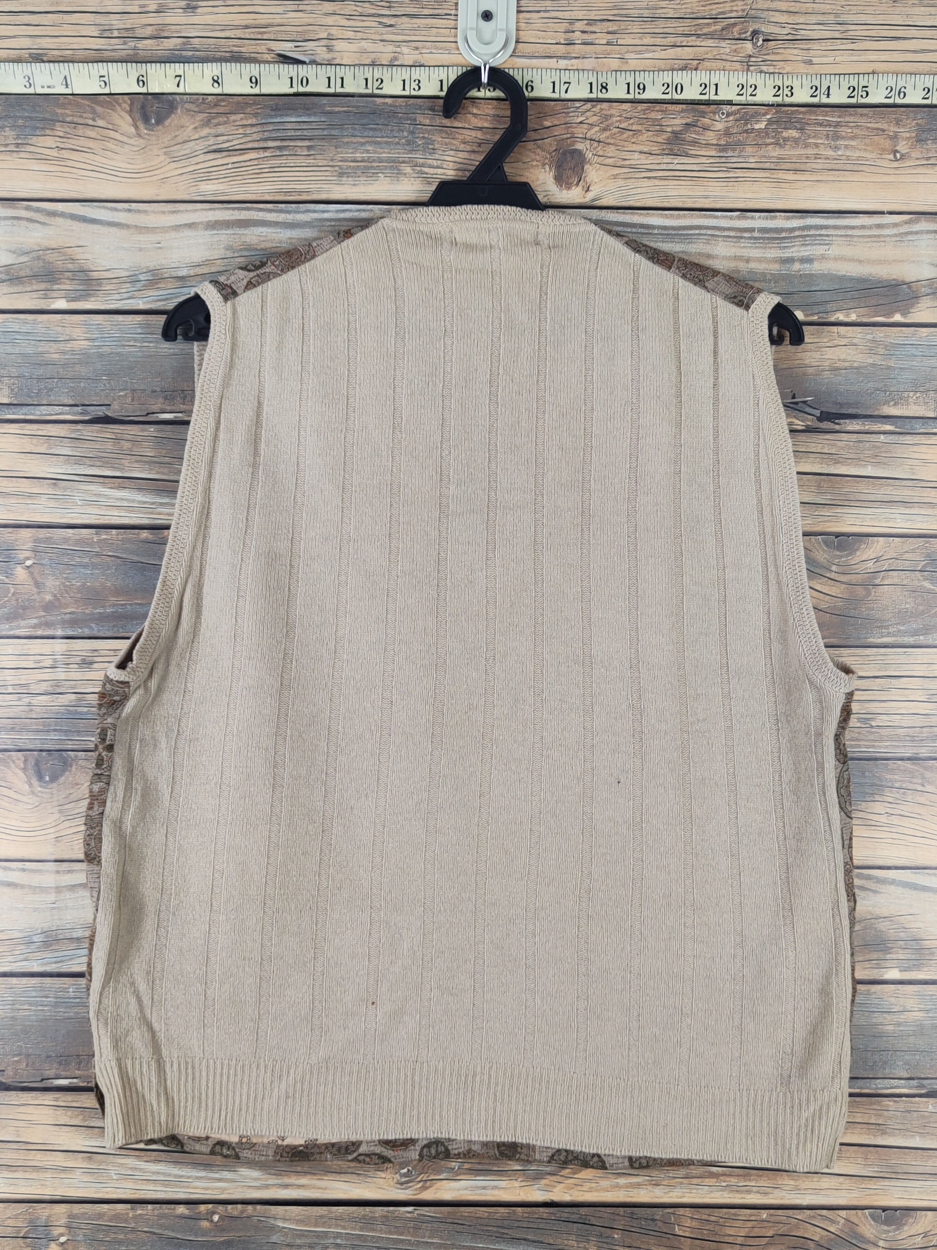 Vintage Matsuzakaya Brown Knitwear vintage Vests #W1762 Size US M / EU 48-50 / 2 - 7 Thumbnail