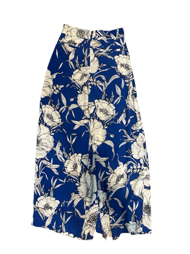 Zara Zara Floral Wide leg pleated pant size small EUC Size 26" / US 2 / IT 38 - 4 Thumbnail