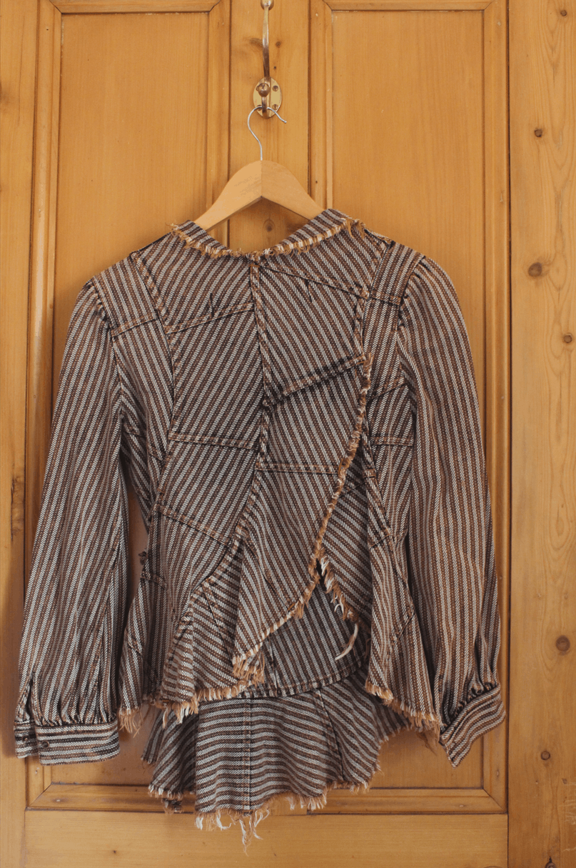 Junya Watanabe Junya Watanabe 2002 distressed spiral blouse Size S / US 4 / IT 40 - 6 Thumbnail