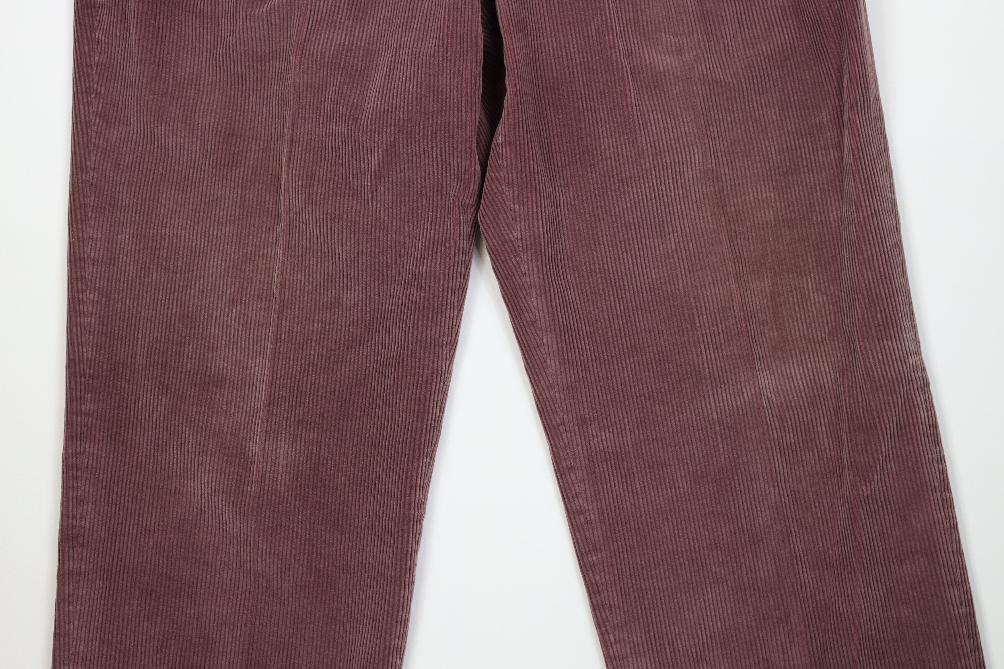 Lands' End Vintage 80s 90s Lands End Wide Leg Corduroy Chino Pants Size US 42 / EU 58 - 3 Thumbnail