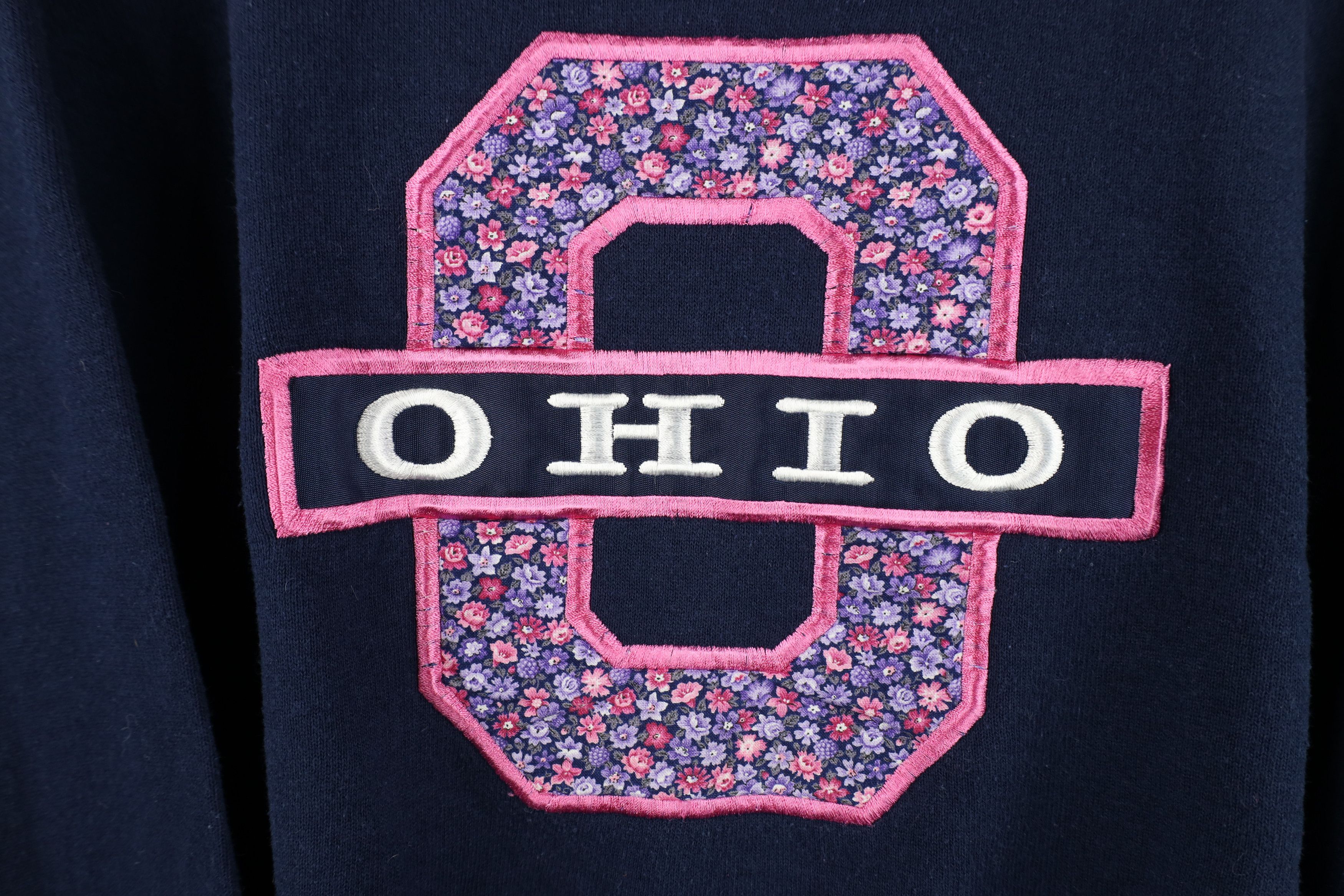 Vintage Vintage 90s Spell Out Flower Ohio Layered Sweatshirt USA Size M / US 6-8 / IT 42-44 - 4 Thumbnail