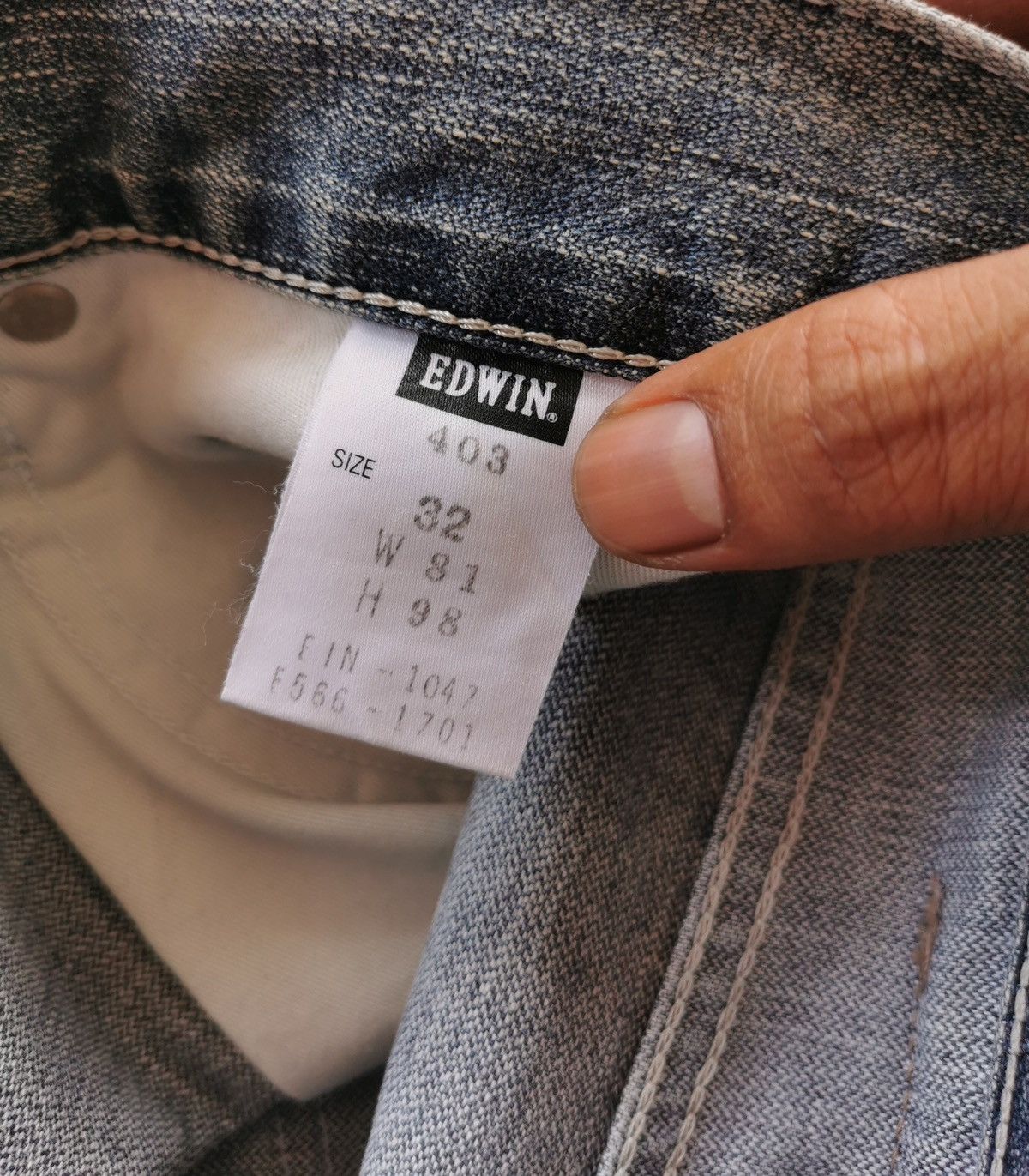 Edwin Edwin 403 Loose Fit Distressed Denim Jeans Size US 32 / EU 48 - 7 Thumbnail