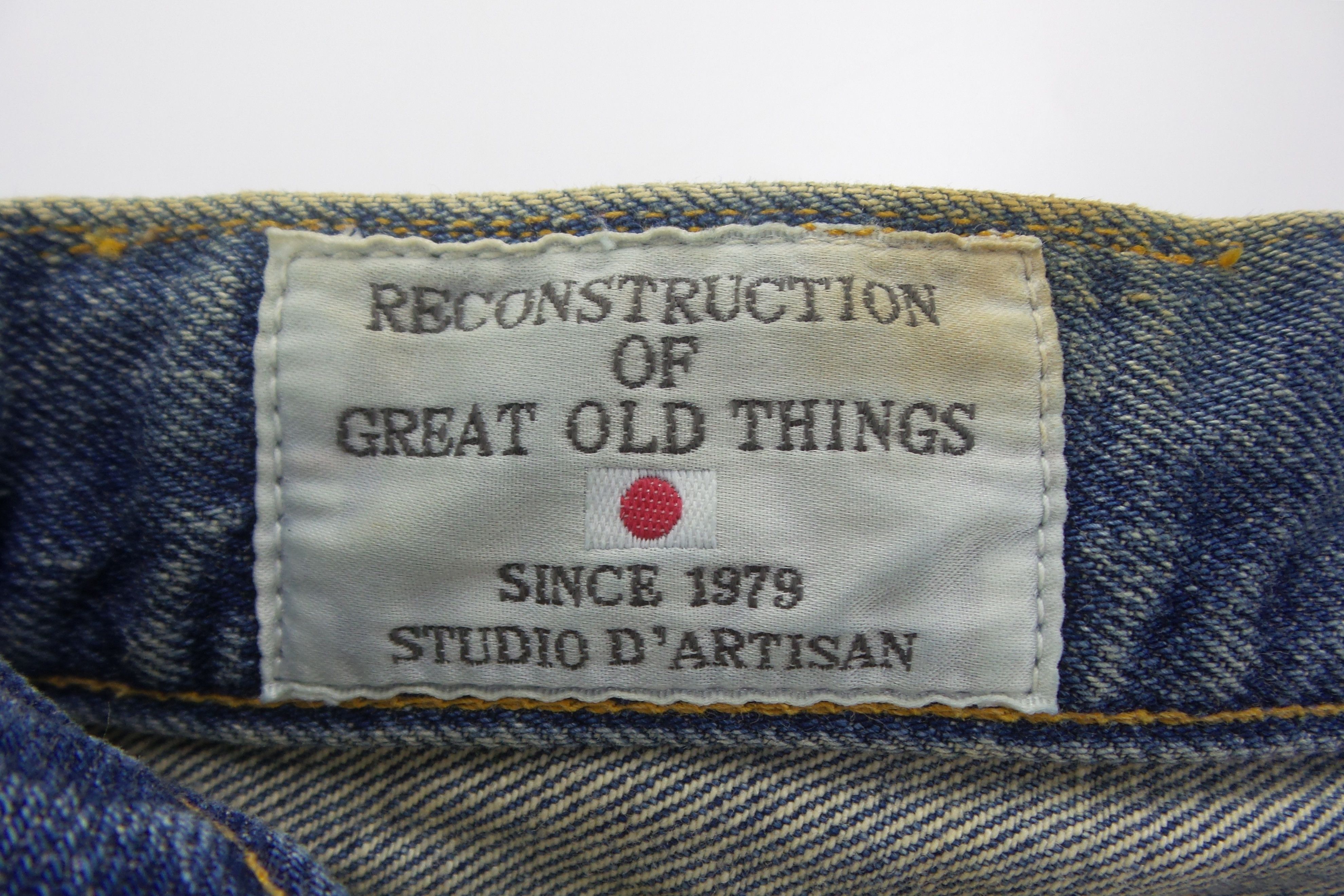 Studio D'Artisan Studio D'Artisan D1682A Damaged Jeans W30xL43.5 Size US 30 / EU 46 - 5 Thumbnail