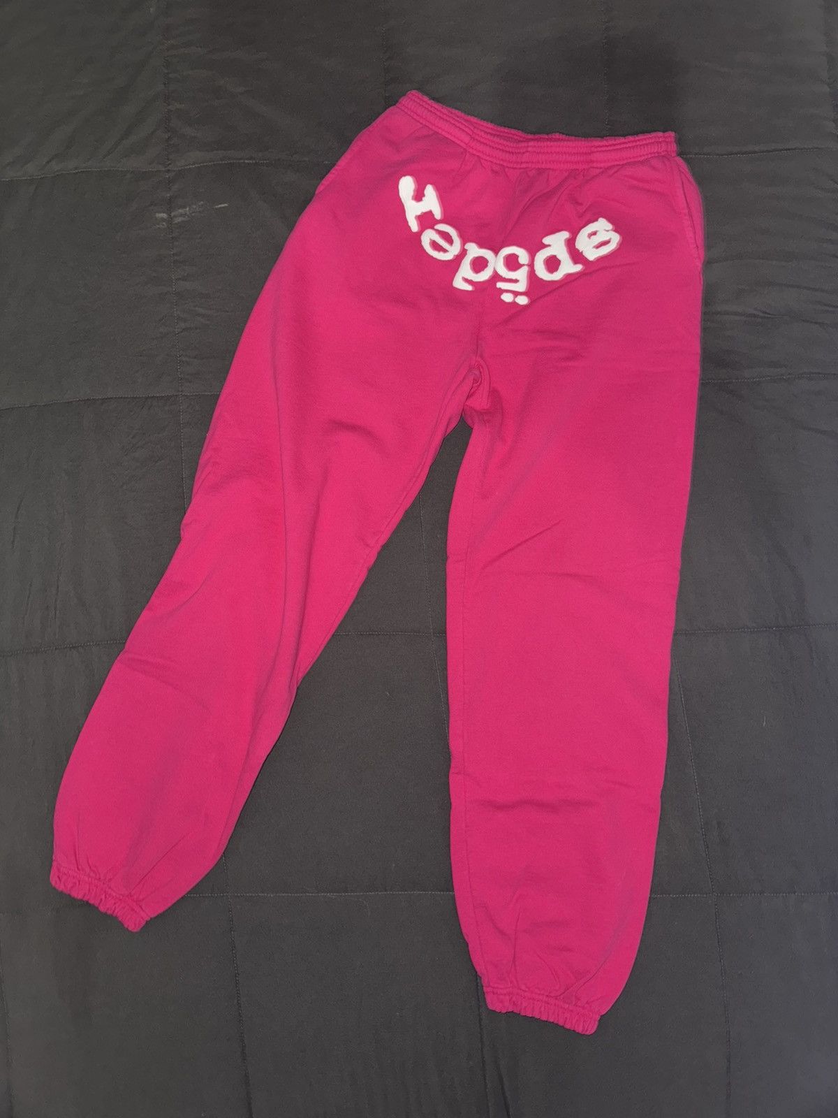 Sp5der Sp5der Pink Legacy Sweatpants - Size Medium Size US 32 / EU 48 - 6 Thumbnail