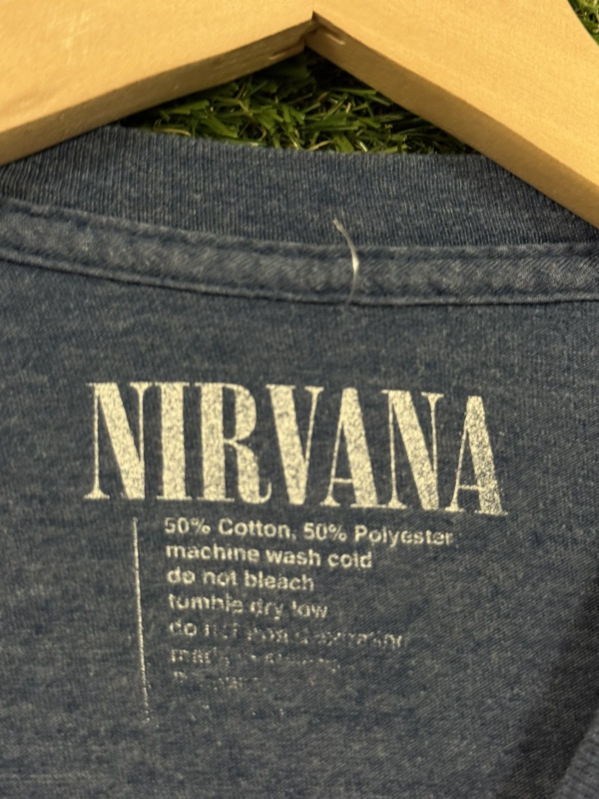 Nirvana Nirvana Smiling Face Album Tee Blue Medium Grunge Band Size US M / EU 48-50 / 2 - 3 Thumbnail