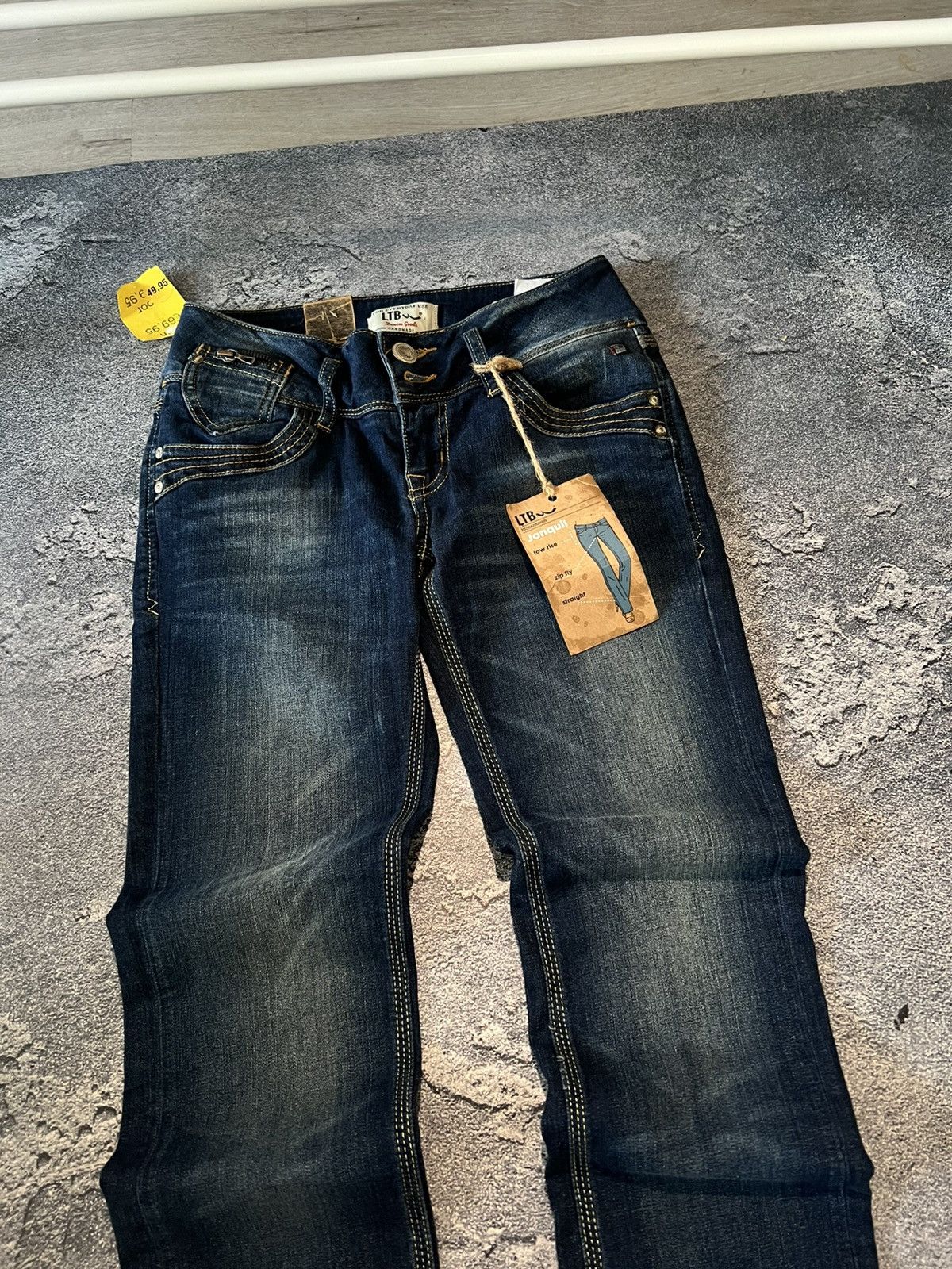 Vintage RARE Vintage LTB Skinny Underground Jeans Size US 27 - 3 Thumbnail