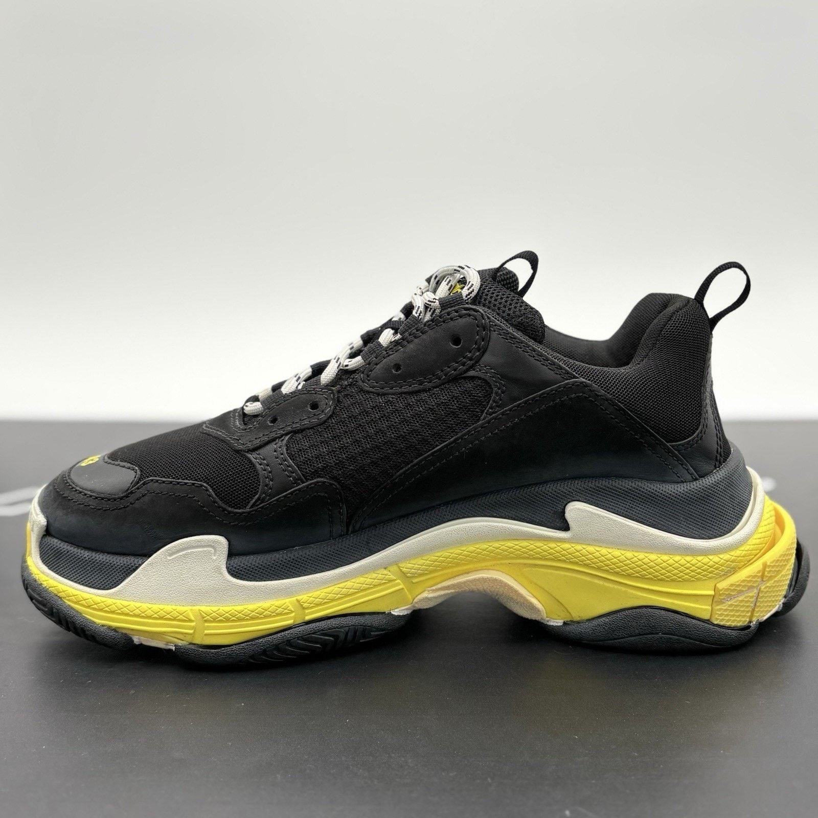 Balenciaga Balenciaga Triple S ' Black Yellow ' | SUPER CLEAN! Size US 10 / EU 43 - 3 Thumbnail