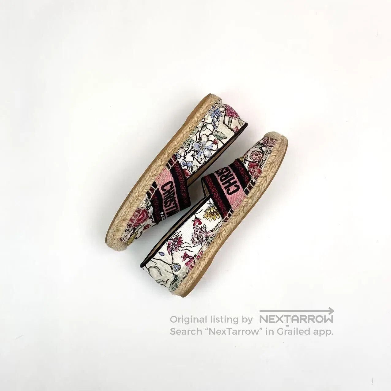 Dior Dior Floral embroidery slogan logo fisherman shoes| Size US 5.5 / IT 35.5 - 3 Thumbnail