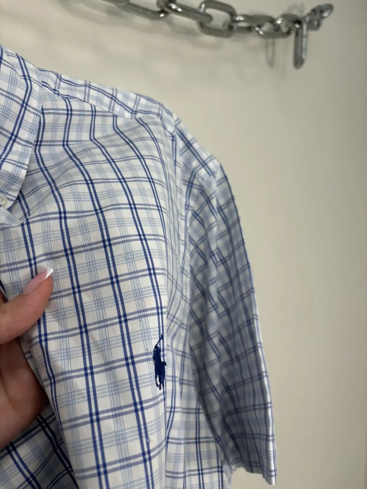 Polo Ralph Lauren × Ralph Lauren × Vintage Vintage Polo Ralph Lauren Y2K Checkered Short Sleeve Shirt Size US XL / EU 56 / 4 - 6 Thumbnail