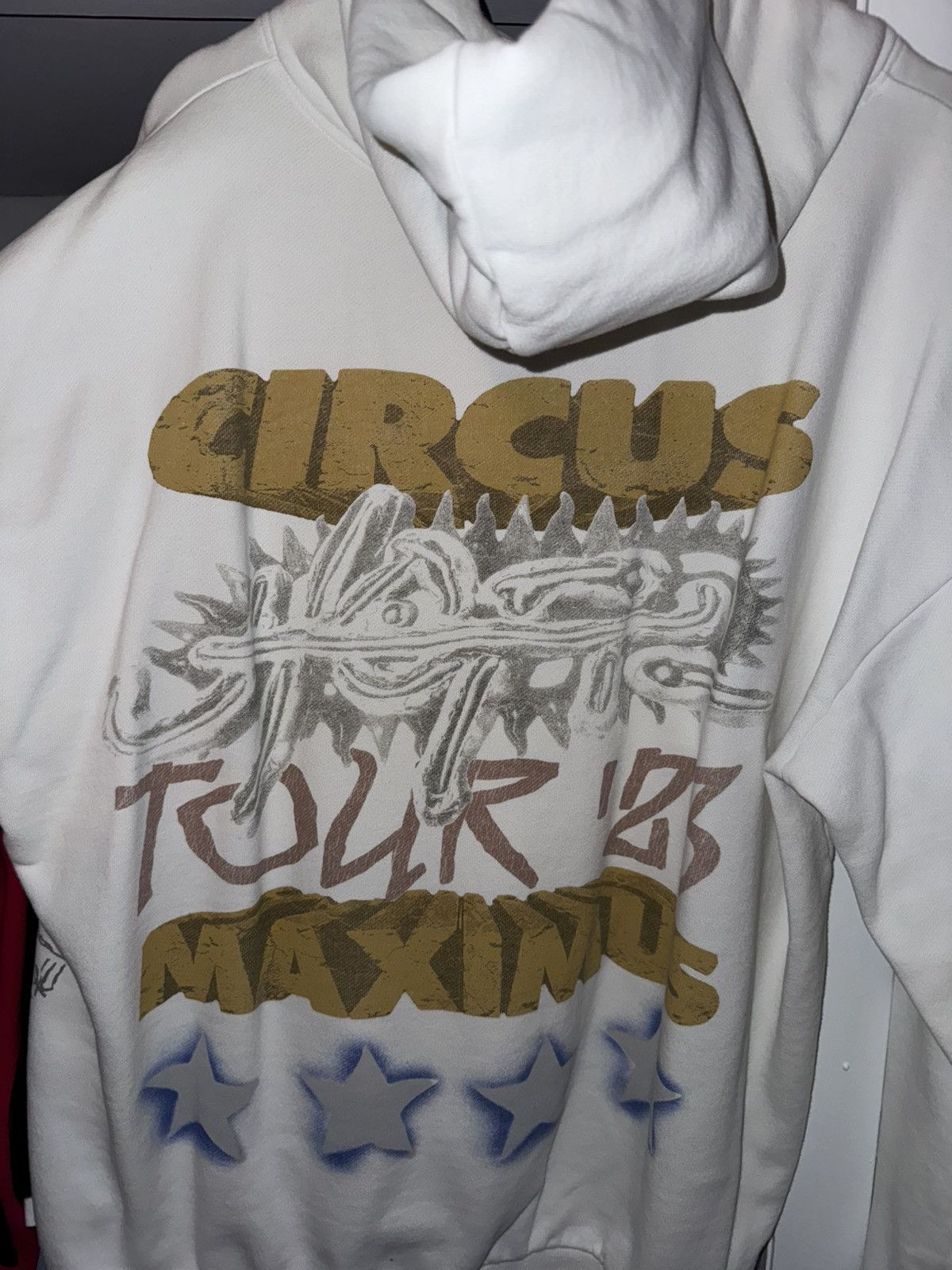 Travis Scott Travis Scott Utopia Circus Maximus Tour 2023 White Hoodie Size US XXL / EU 58 / 5 - 4 Thumbnail