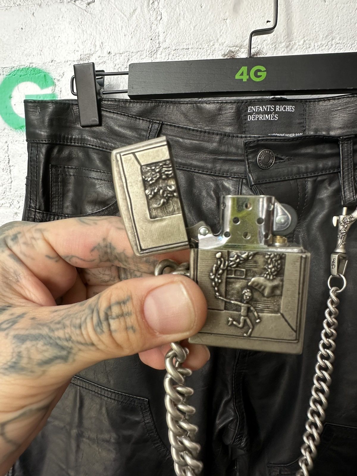 Enfants Riches Deprimes ERD XXL ‘ BURNING BEDROOM ‘ SILVER LIGHTER WALLET CHAIN Size ONE SIZE - 3 Thumbnail