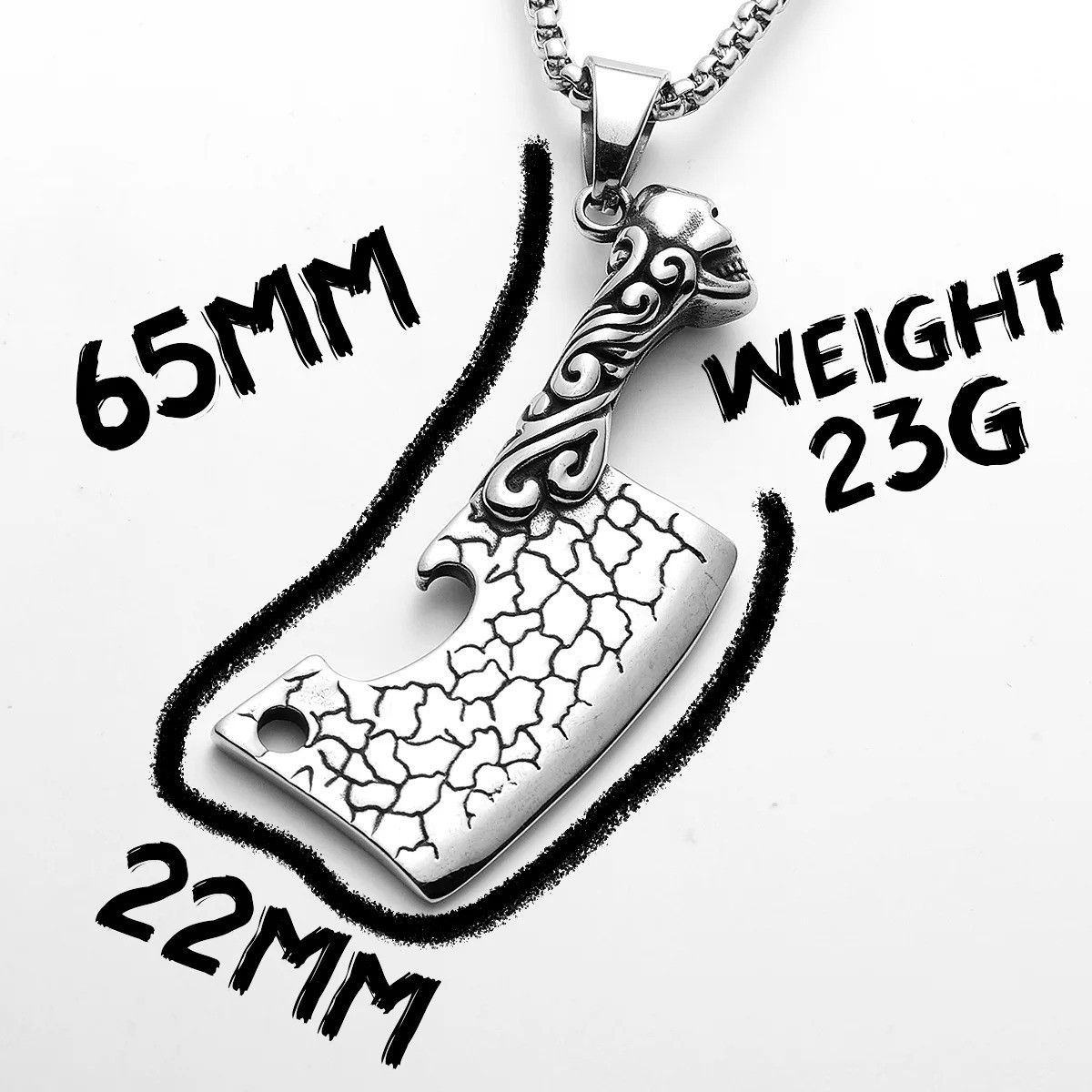 Other Skull Knife Pendant Accessories Necklace Gifts For Him Size ONE SIZE - 5 Thumbnail