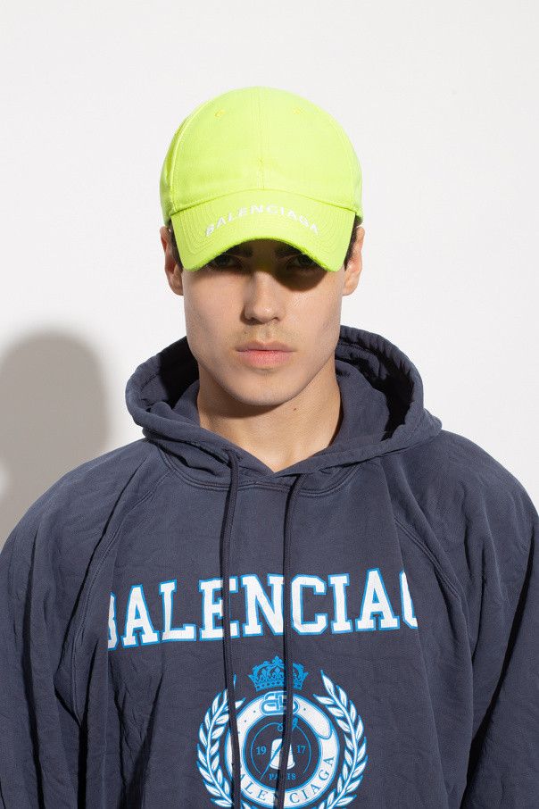 Balenciaga o1la1rc1a0924 Size: M / Logo Visor Cap in Lemon Size ONE SIZE - 2 Thumbnail