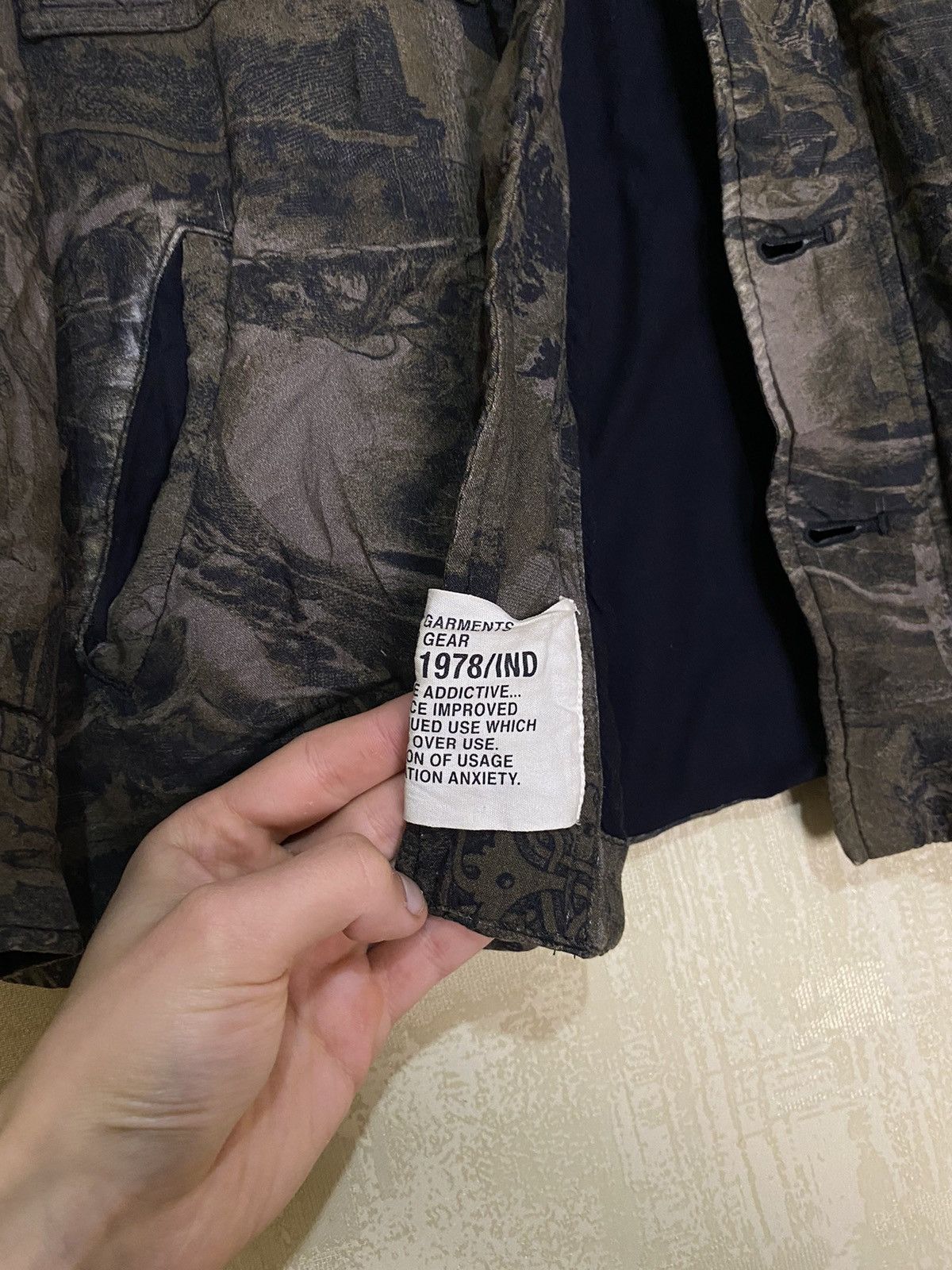 Diesel × Japanese Brand RARE Diesel Full Print Weather Gear Combat RR55 Art Jacket Size US S / EU 44-46 / 1 - 5 Thumbnail