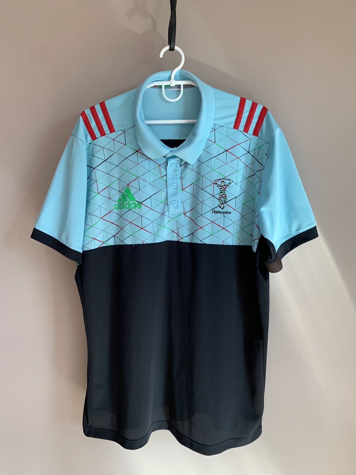 Adidas Harlequins Polo Rugby Union Shirt Adidas Jersey Size XL Size US XL / EU 56 / 4 - 1 Thumbnail
