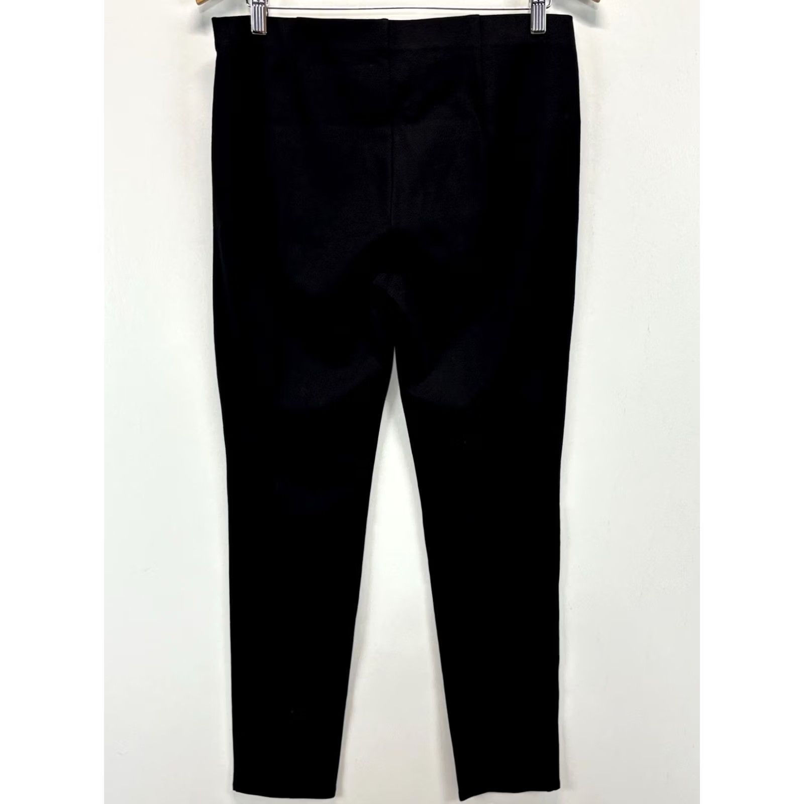 Eileen Fisher Eileen Fisher Slim Pant Ankle Black Women's M Crepe Washable Stretch Pull On Size 32" / US 10 / IT 46 - 3 Thumbnail