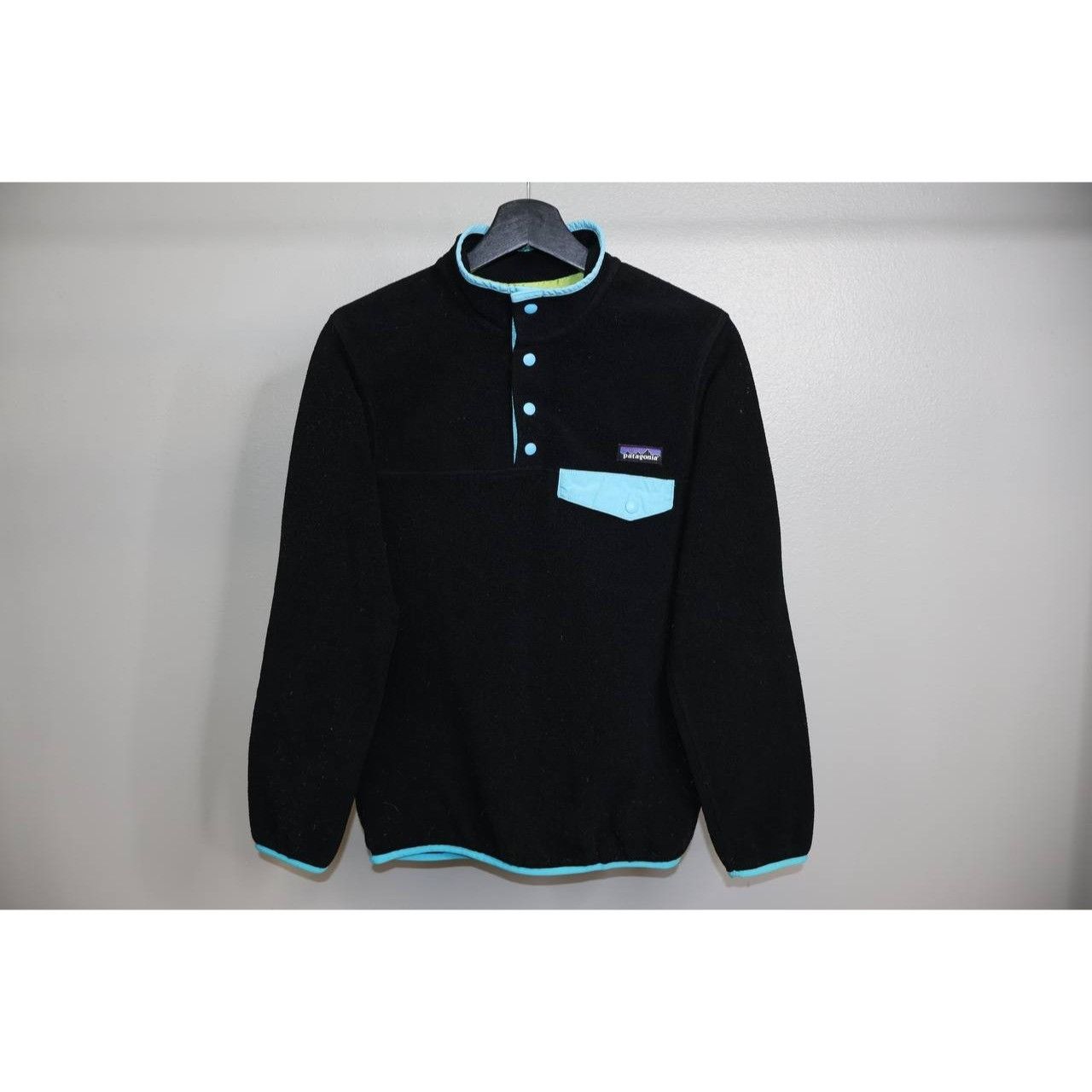 Patagonia Vintage Patagonia Black Synchilla Snap T Pullover Blue Trim Size XS / US 0-2 / IT 36-38 - 1 Thumbnail