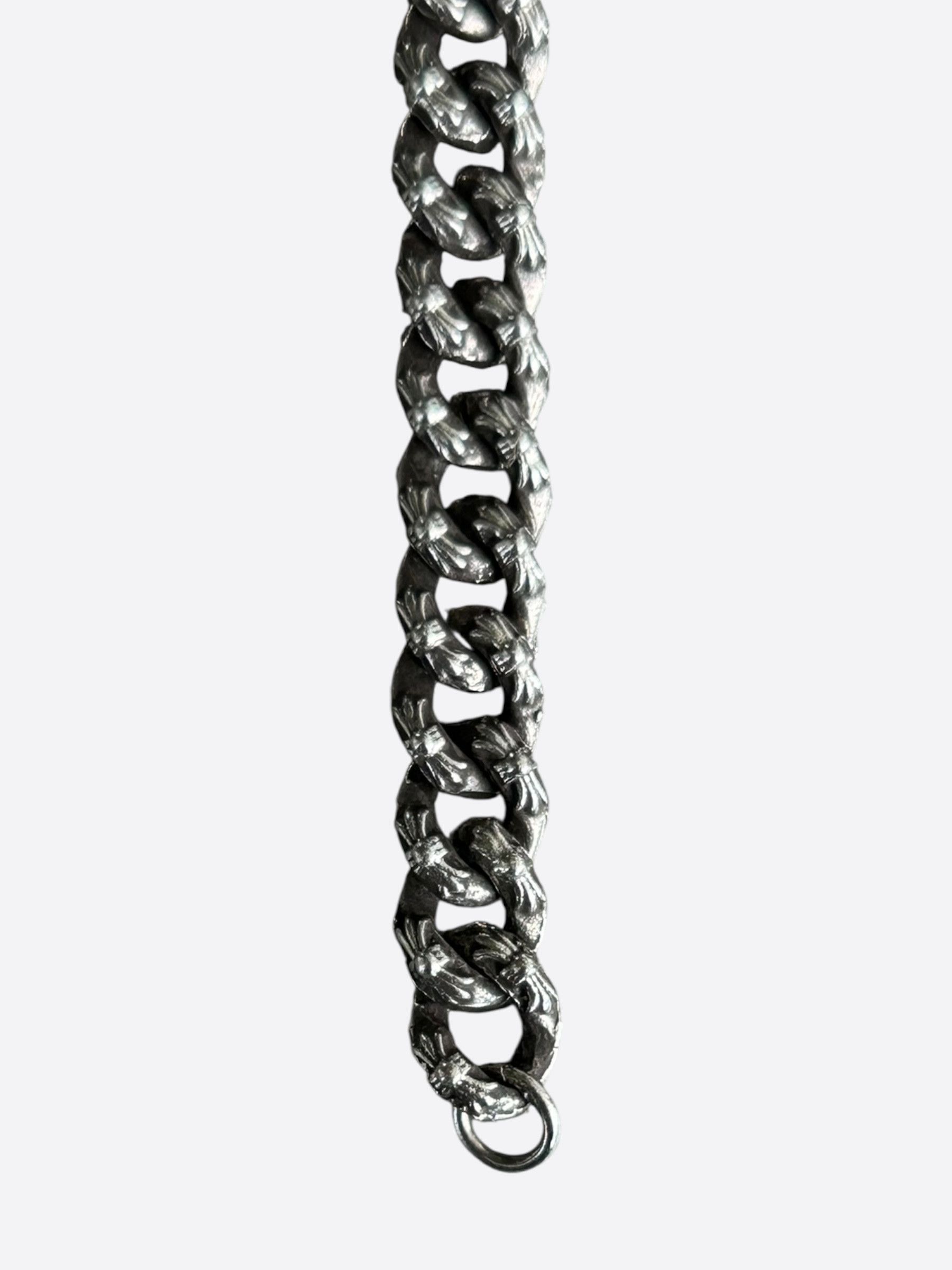 Chrome Hearts Chrome Hearts Silver Extra Fancy Mini Cuban Bracelet Size ONE SIZE - 3 Thumbnail