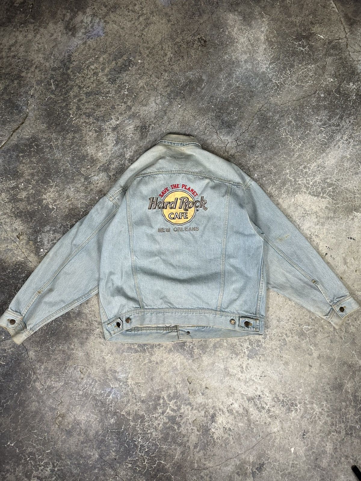 Japanese Brand × Vintage Vintage Hard Rock Cafe denim jacket Size US XL / EU 56 / 4 - 1 Thumbnail