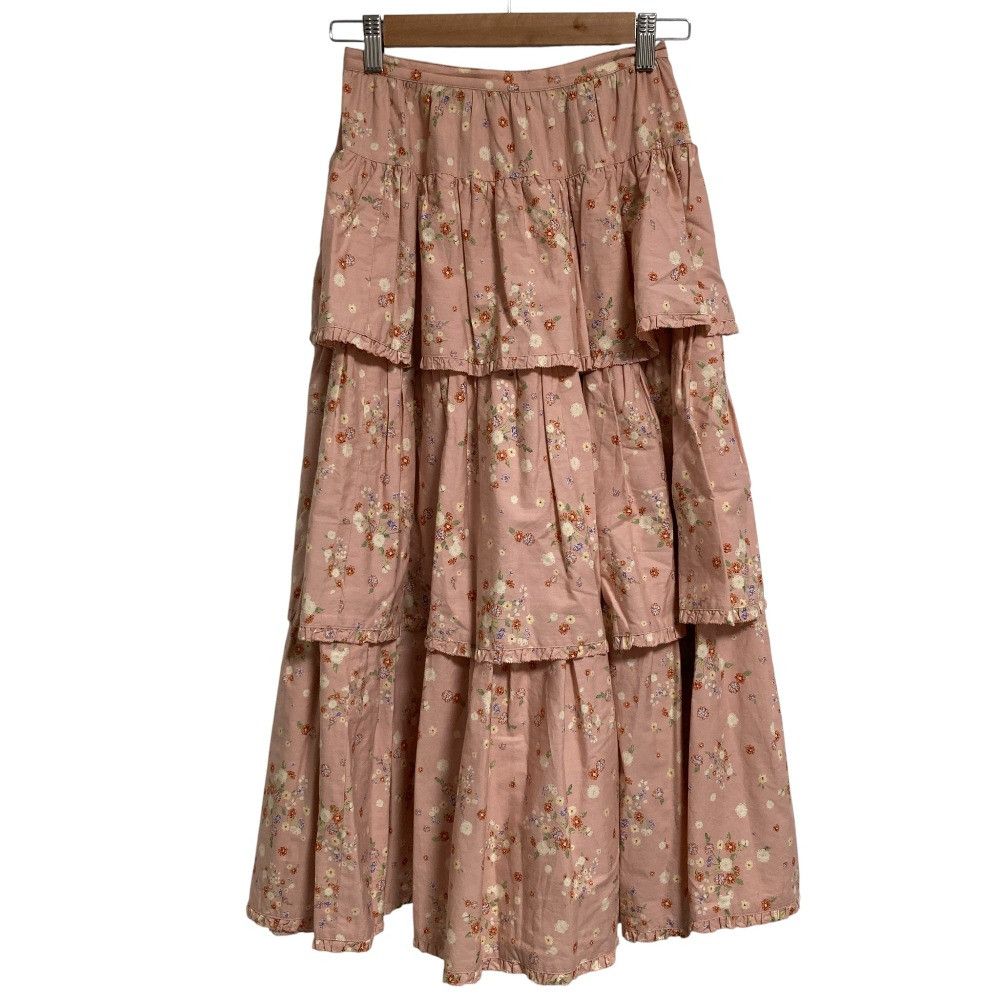 Other Other WONDERFUL WORLD Flower Print Long Skirt Cotton Skirts DUTY FREE for USA Size ONE SIZE - 1 Thumbnail
