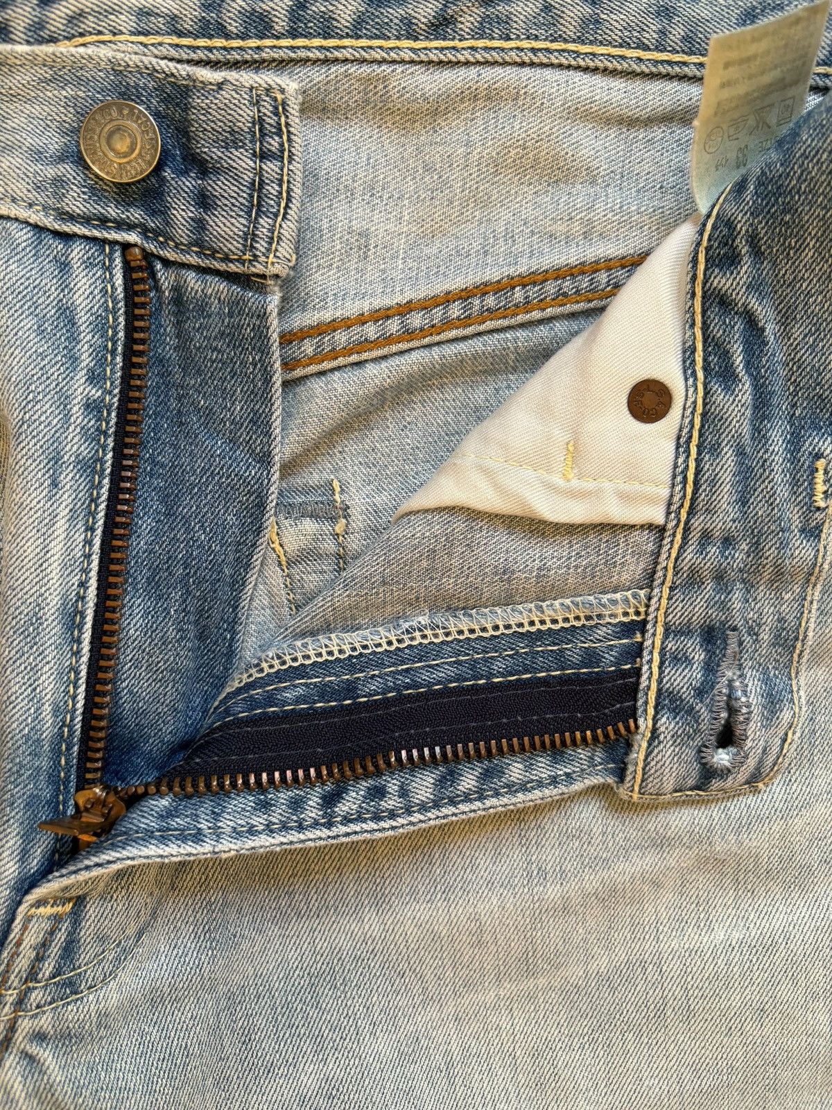 Levi's Vintage 90s Levis 503 Light Blue Wash Loose Baggy Jeans Size US 34 / EU 50 - 9 Thumbnail
