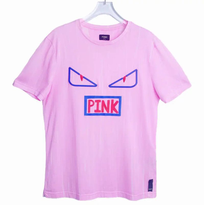 Fendi Fendi Pink Cotton Women's T-Shirt 0089 Size S / US 4 / IT 40 - 1 Thumbnail