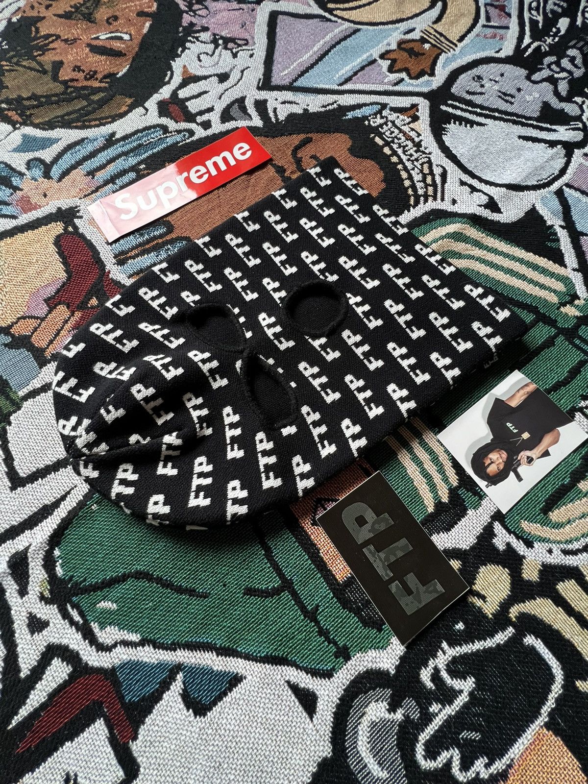 Fuck The Population 🩸FTP Black Ski Mask 🩸 Size ONE SIZE - 6 Thumbnail