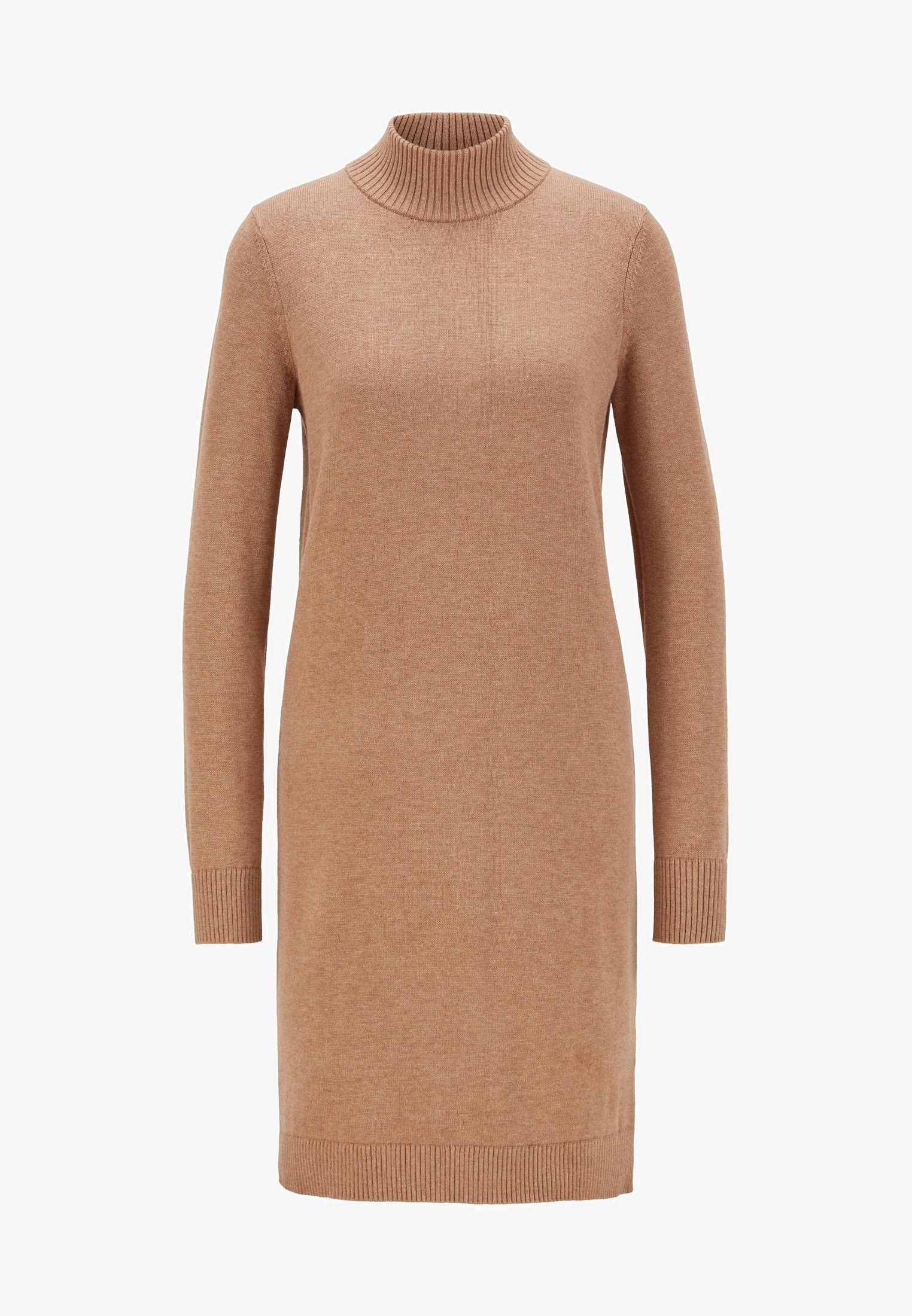 Hugo Boss winter sweater knit dress hugo boss camel wool cotton Size S / US 4 / IT 40 - 5 Thumbnail