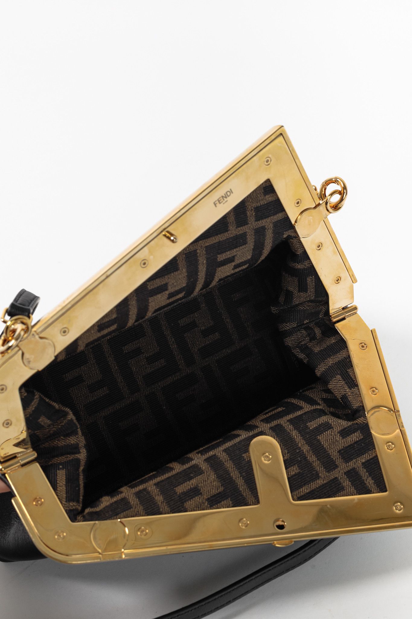 Fendi Fendi First Small Black Nappa Leather Bag Size ONE SIZE - 9 Thumbnail