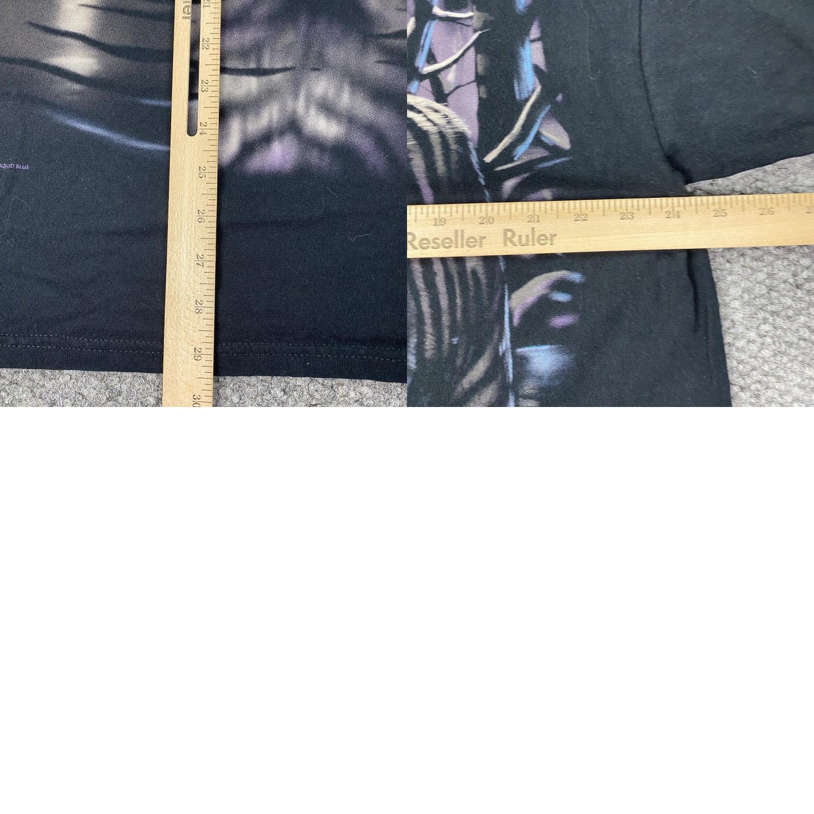Liquid Blue VINTAGE Liquid Blue Graphic T-Shirt Mens 2XL Black Tiger 90s Double Sided Print Size US XXL / EU 58 / 5 - 8 Thumbnail