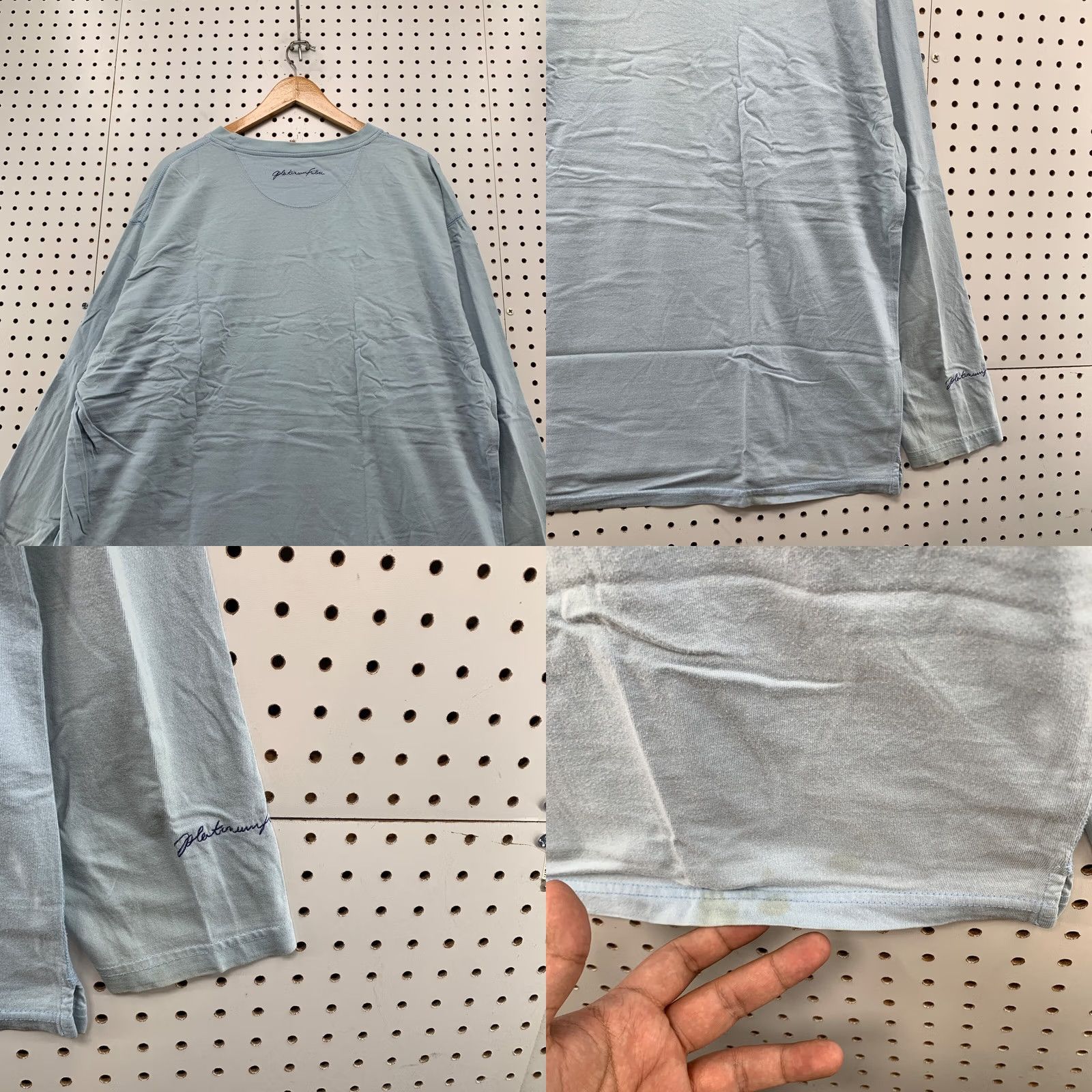 Fubu VINTAGE FUBU Ali Shirt Mens XL Blue Long Sleeve Hip Hop Distress Size US XL / EU 56 / 4 - 10 Thumbnail
