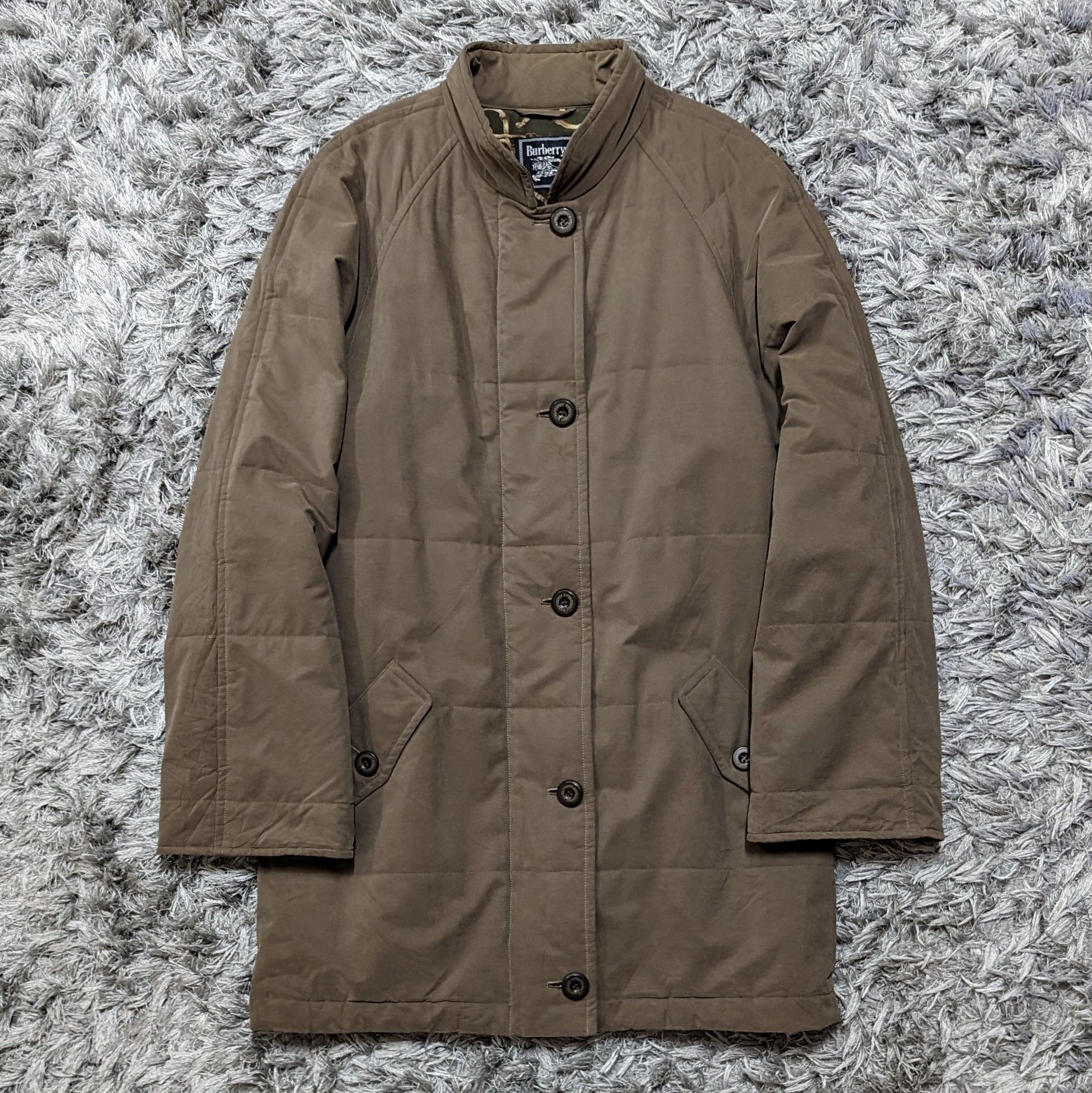 Burberry Vintage Burberrys Puffer Padded Jacket Button Ups Baroque Size L / US 10 / IT 46 - 2 Thumbnail